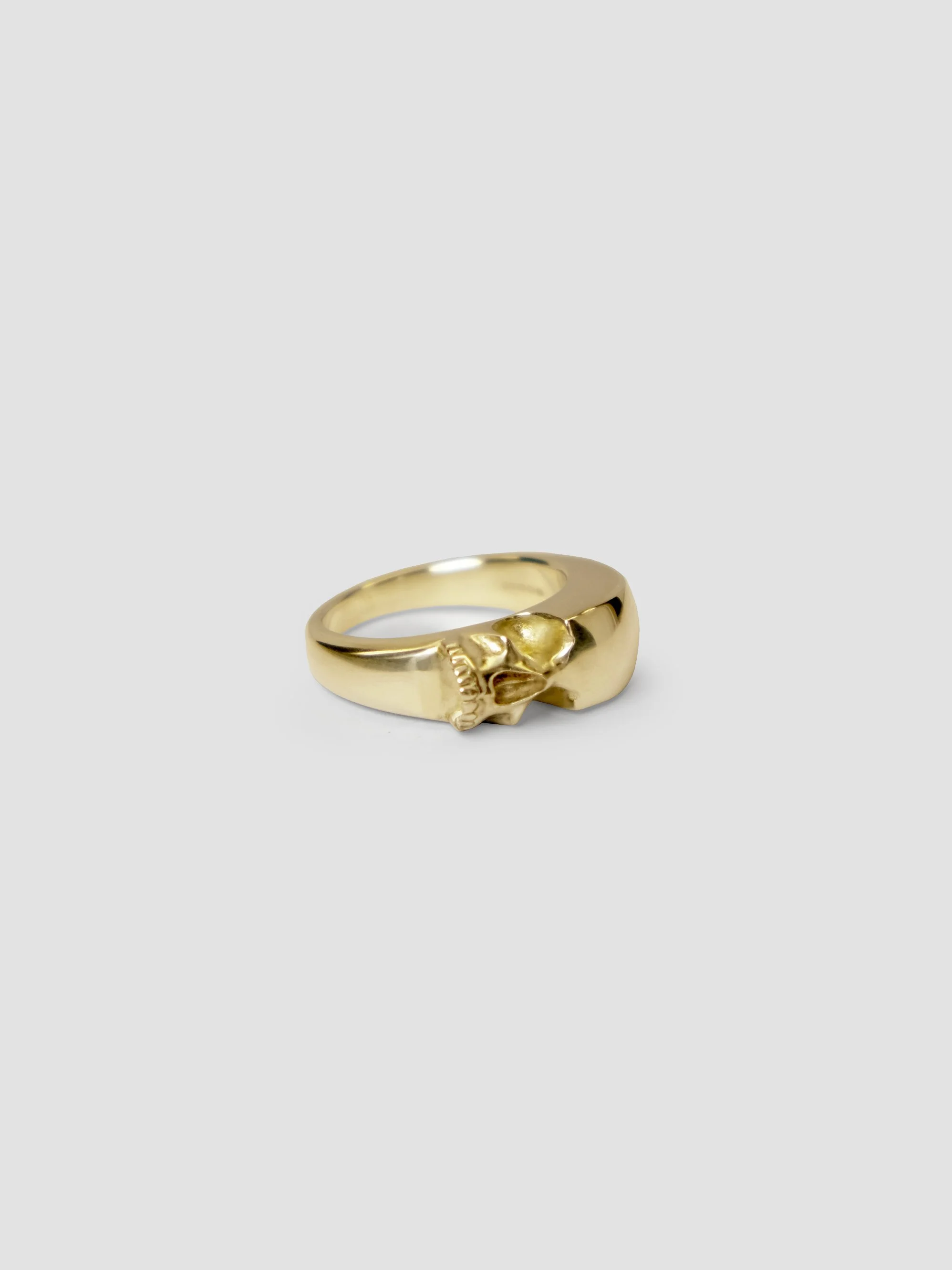 Slice of Skull gold ring