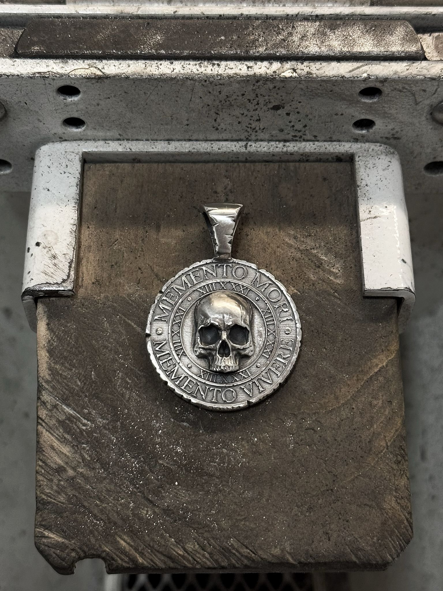 Custom coin pendant for an individual client, commemorating an extremely significant moment of their life.