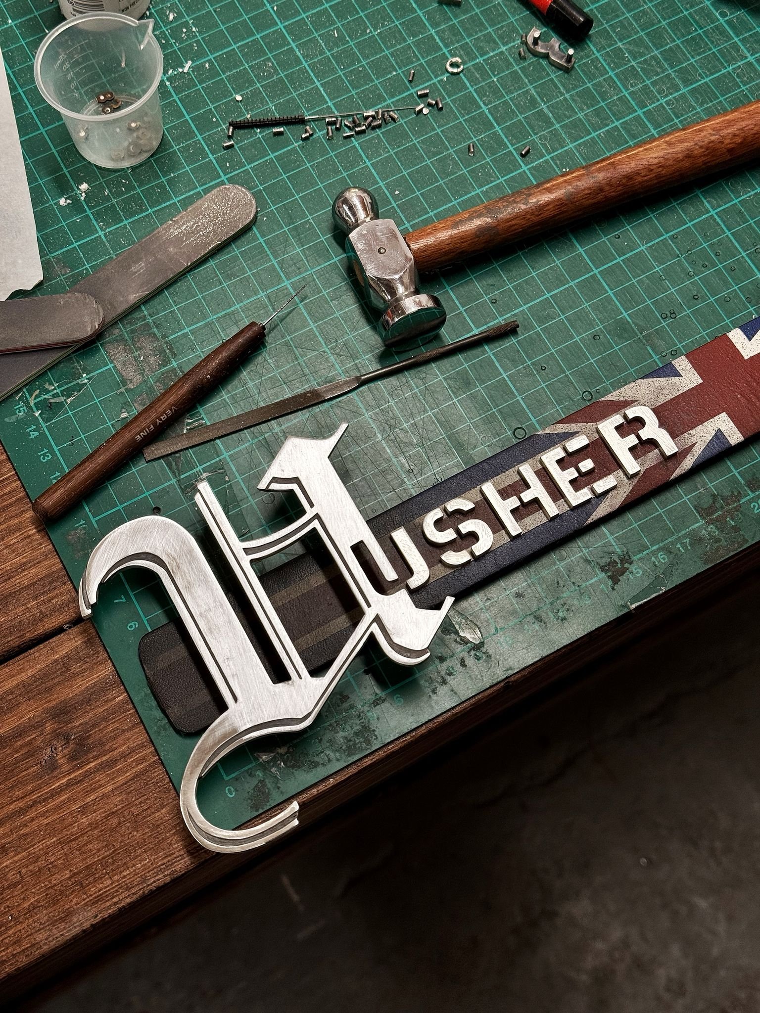 Belt for USHER, for the London show in his 2025 tour. Designed by fashion house Mowalola and designed for manufacture and made by Sketchy Bones.