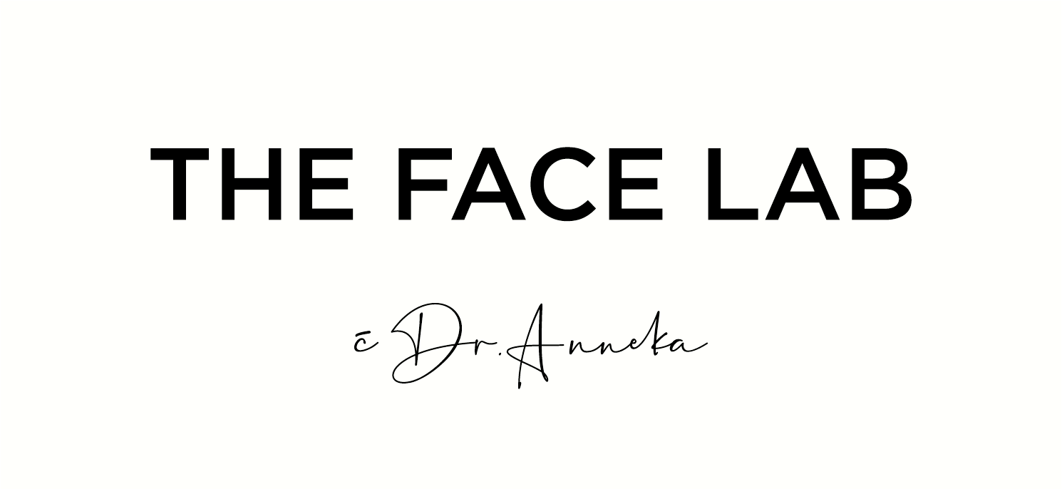 Title slide reading 'The Face Lab by Dr. Anneta' with minimalist black text on a white background.