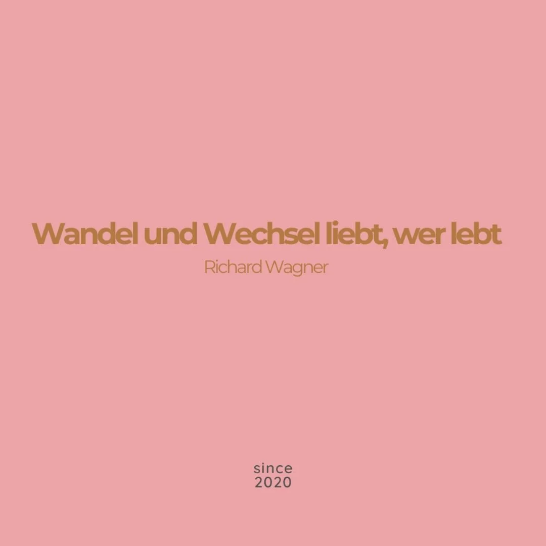 WANDEL und WECHSEL liebt, wer lebt 🎶

Es ist mein Lieblingszitat! Er ist wohl von Richard Wagner ein interessanter Komponist und gespaltene Pers&ouml;nlichkeit. Auch Chilly Gonzales @chilly_gonzales hat ein Song &uuml;ber Ihn geschrieben. 

Die stet