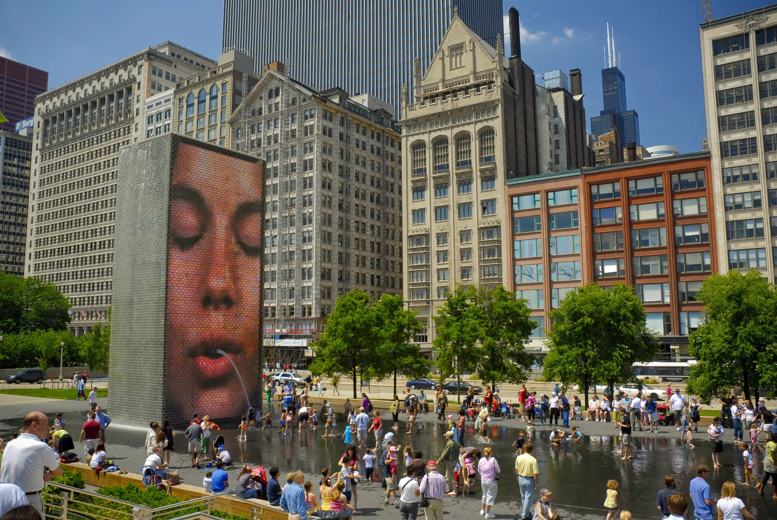 Millennium Park Crown Fountains