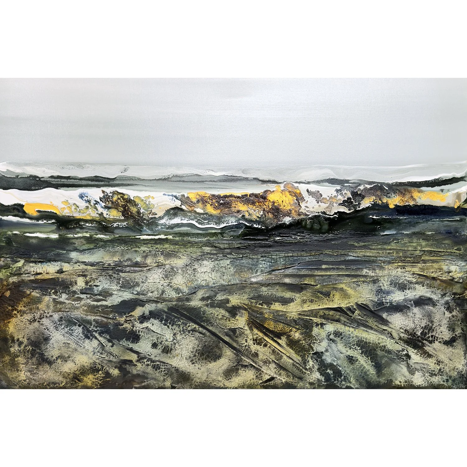 Greg Benz "Mono 416" mixed media on canvas, 40" x 60"