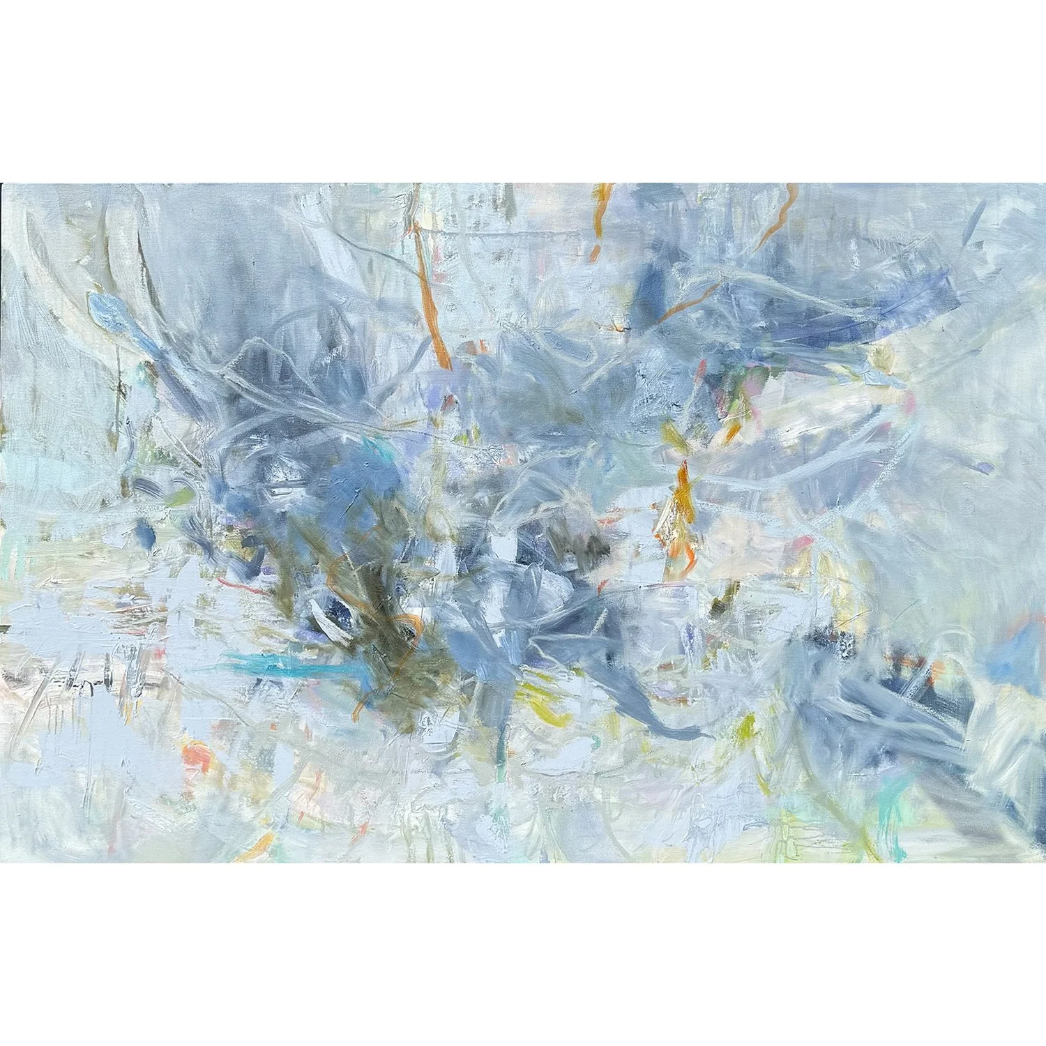Sharon Barr "Silent Gathering 11" oil on canvas, 40" x 60"