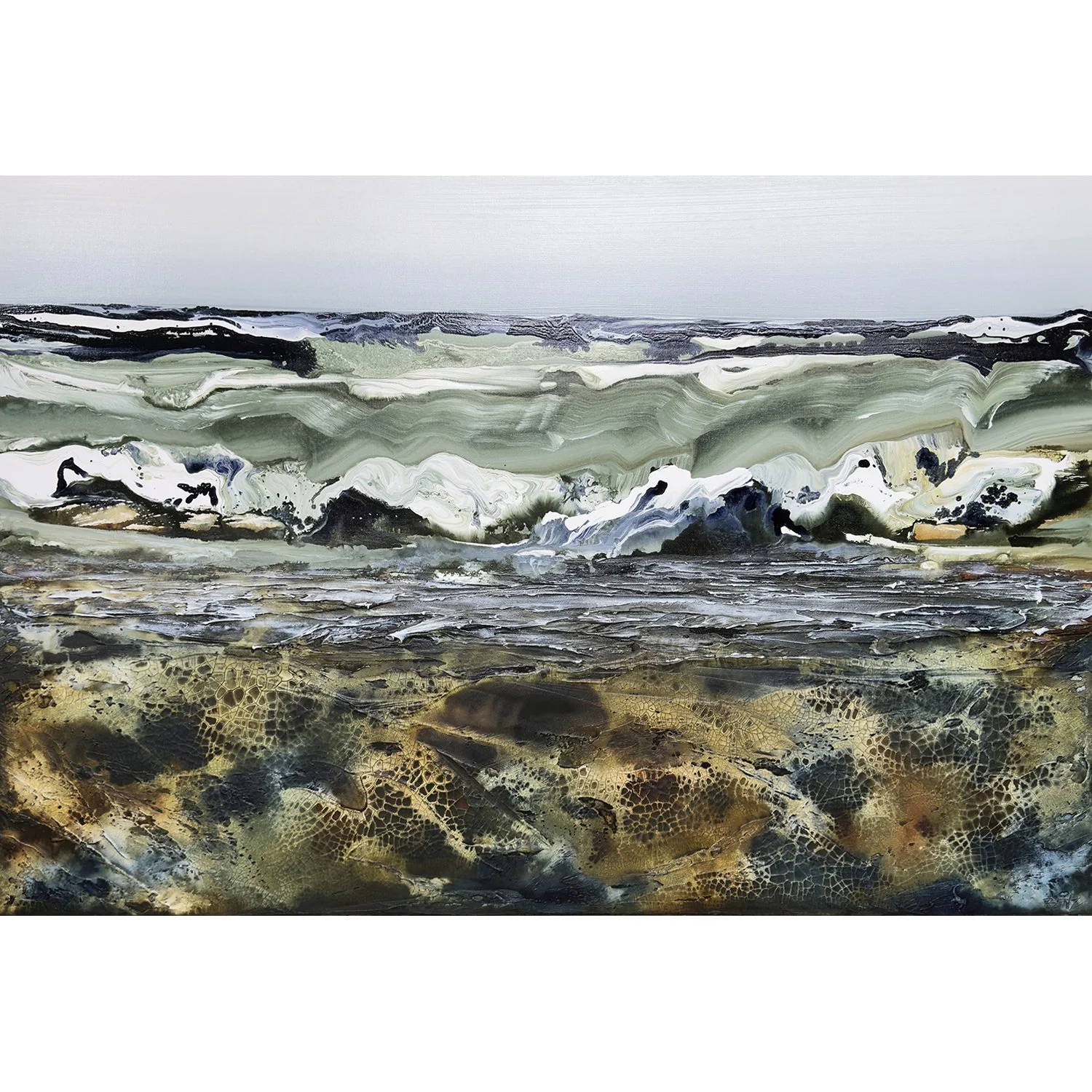 Greg Benz "Mono 415" mixed media on canvas, 40" x 60"