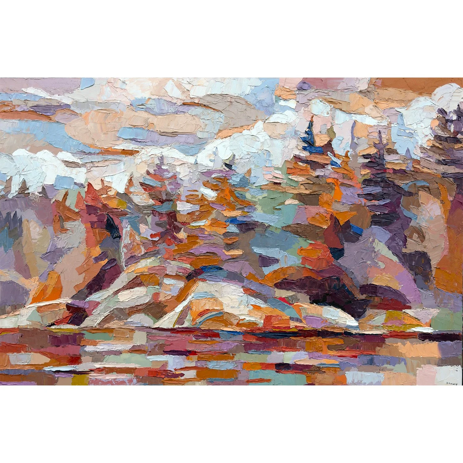 Dana Cowie "I Feel Loved" oil on canvas, 40" x 60"