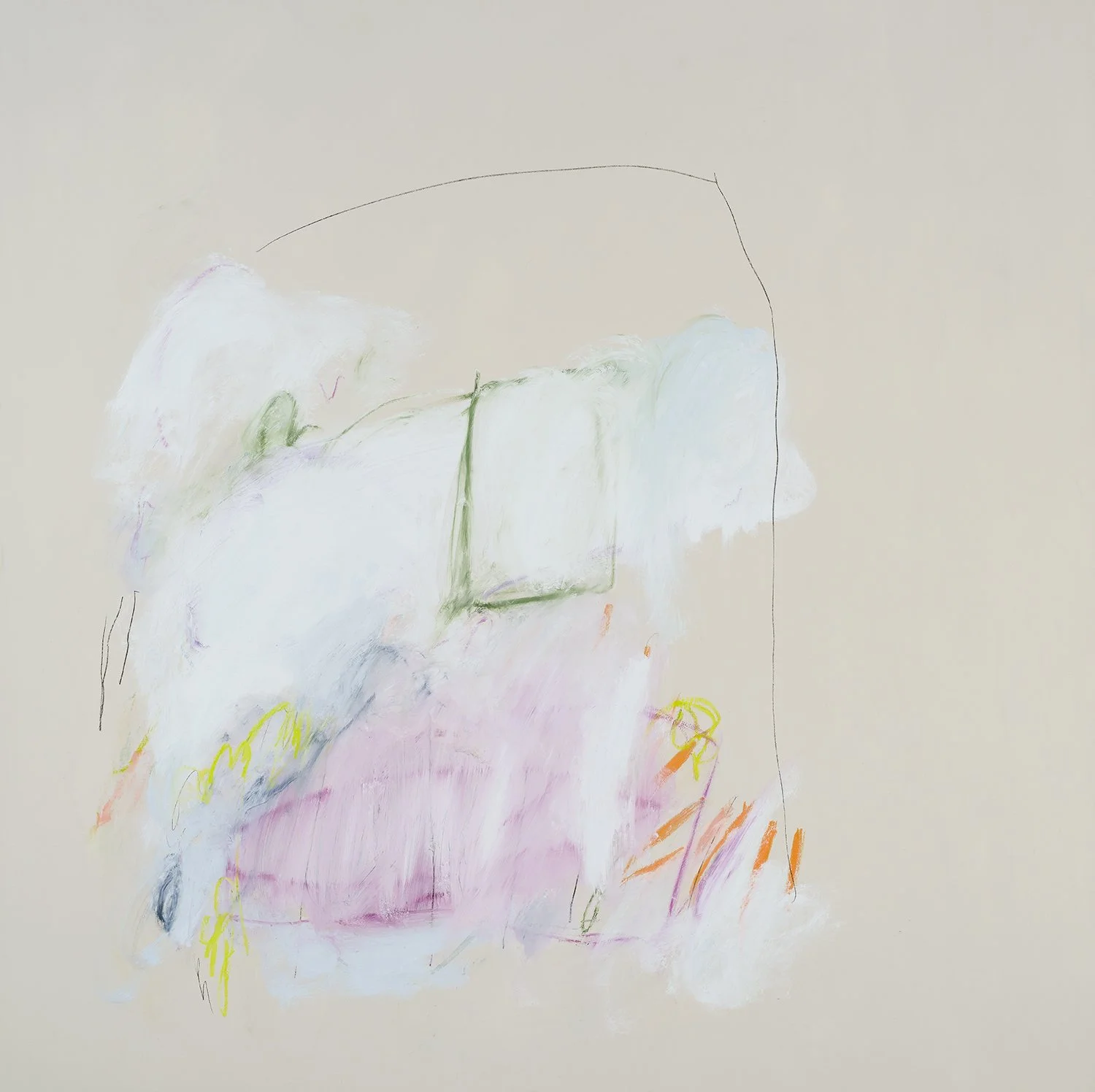 Florance Victor "Fairly Tales no. 34" mixed media on canvas, 48" x 48"