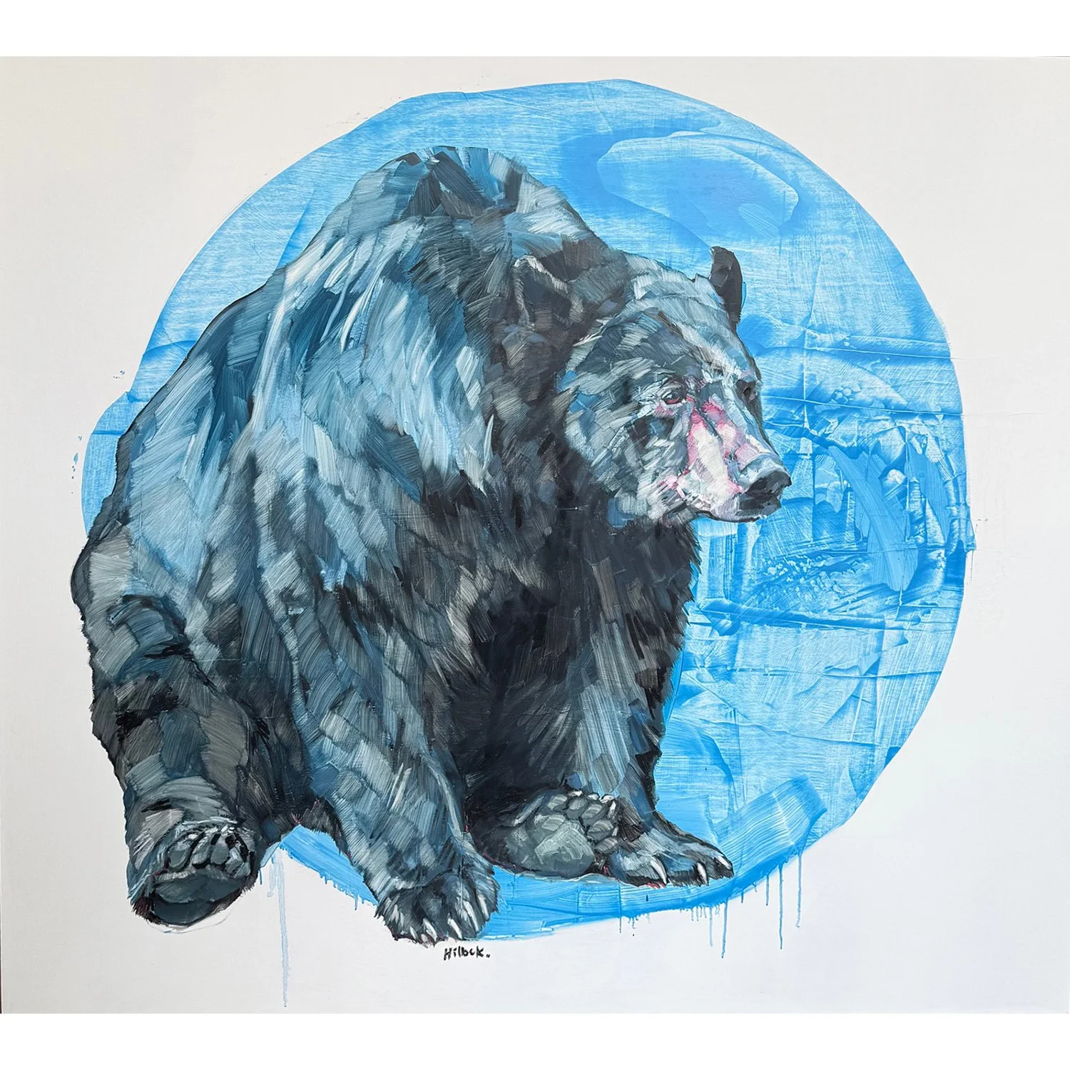 Sarah Hillock "Colin" oil on panel, 42" x 48"