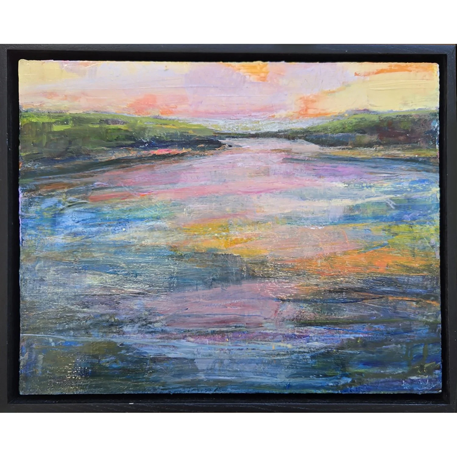 Jacquelyn Sloane Siklos "Let the Light Spill" acrylic on panel, 11" x 14"