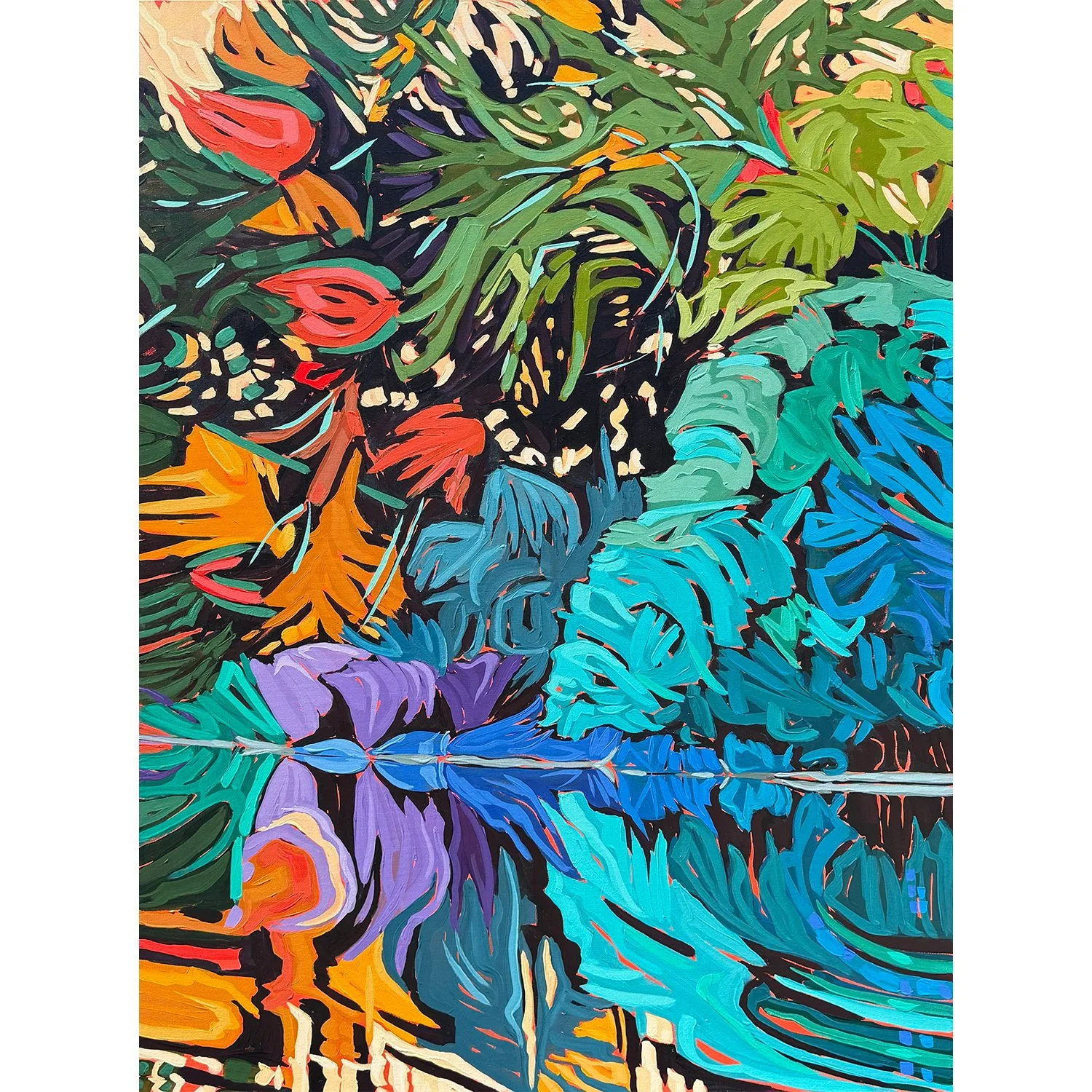 Tracy Bultje "Confirmation" acrylic on canvas, 48" x 36"