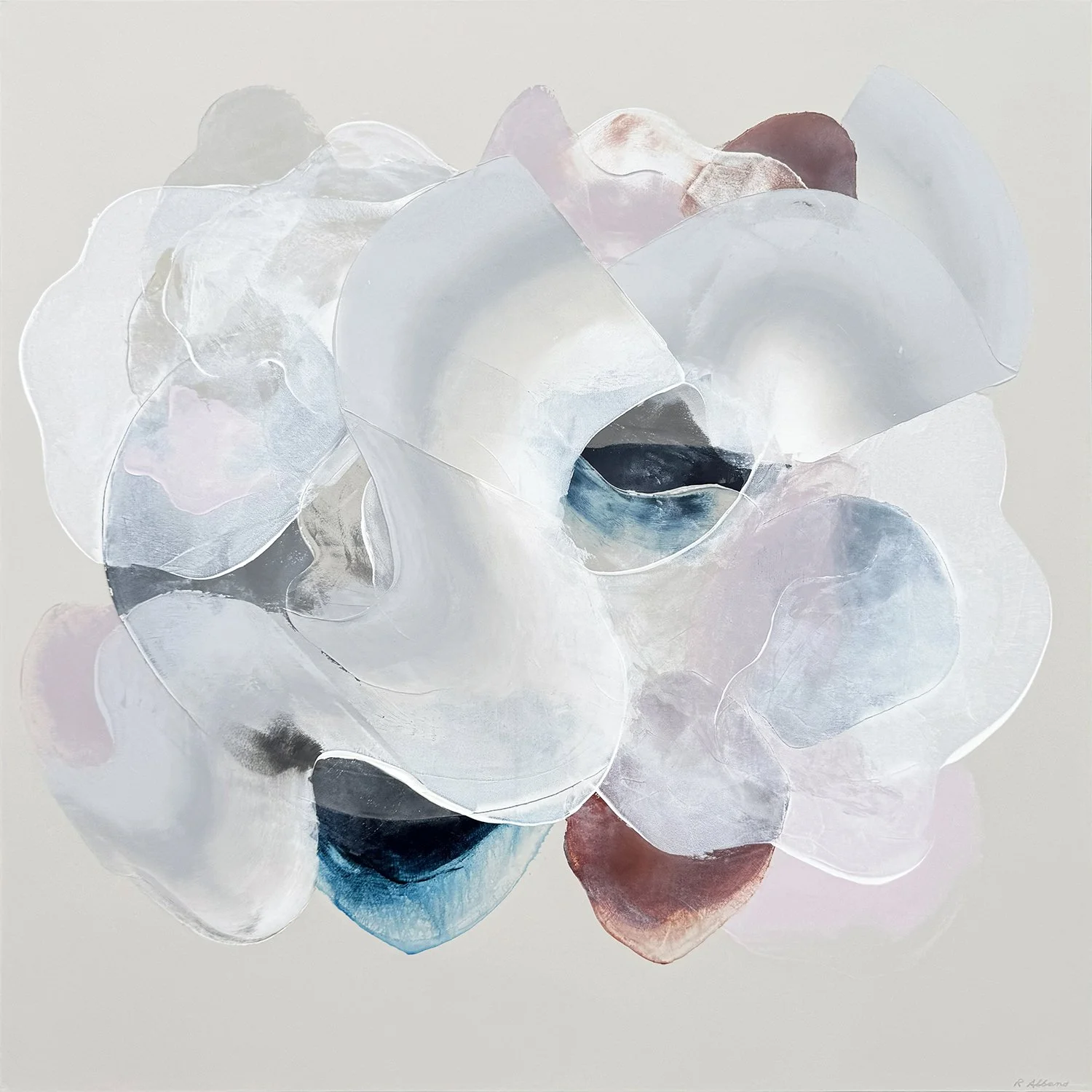 Rachel Albano "It's Just You and Me" acrylic on canvas, 36" x 36"