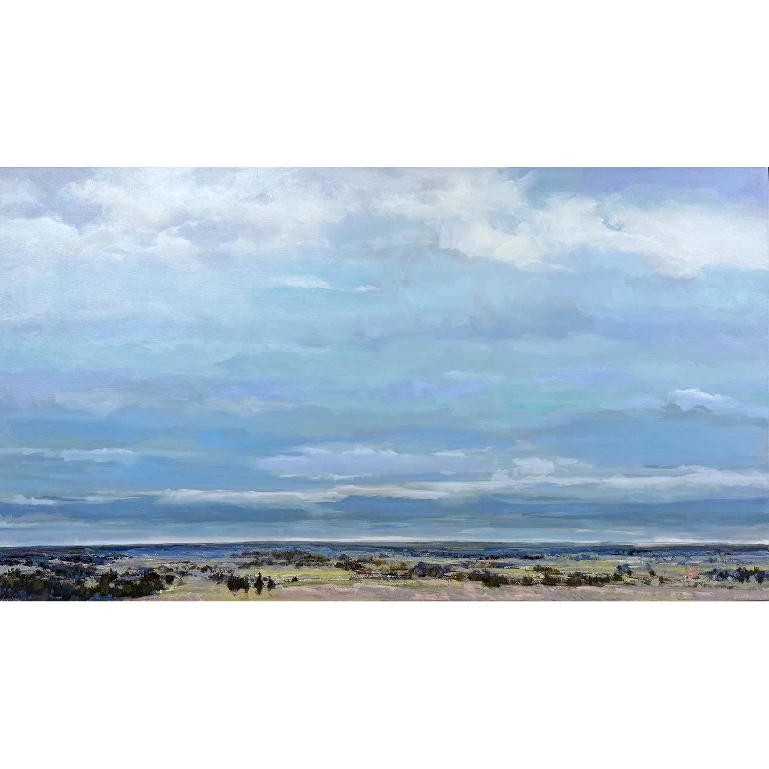 Gabriella Collier "From East to West" acrylic on canvas, 40" x 72"