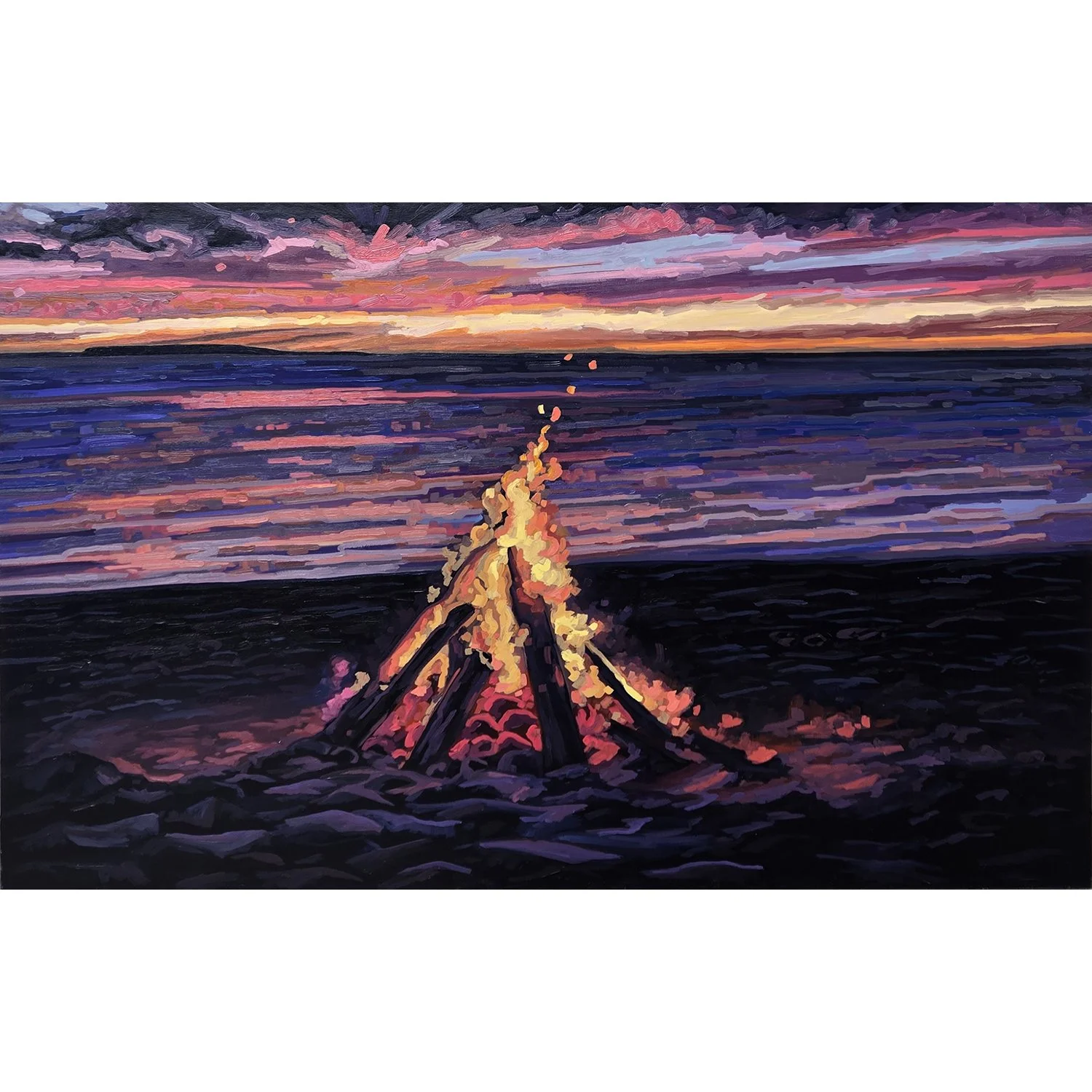 Kerry Walford "Last Light" oil on canvas, 40" x 60"