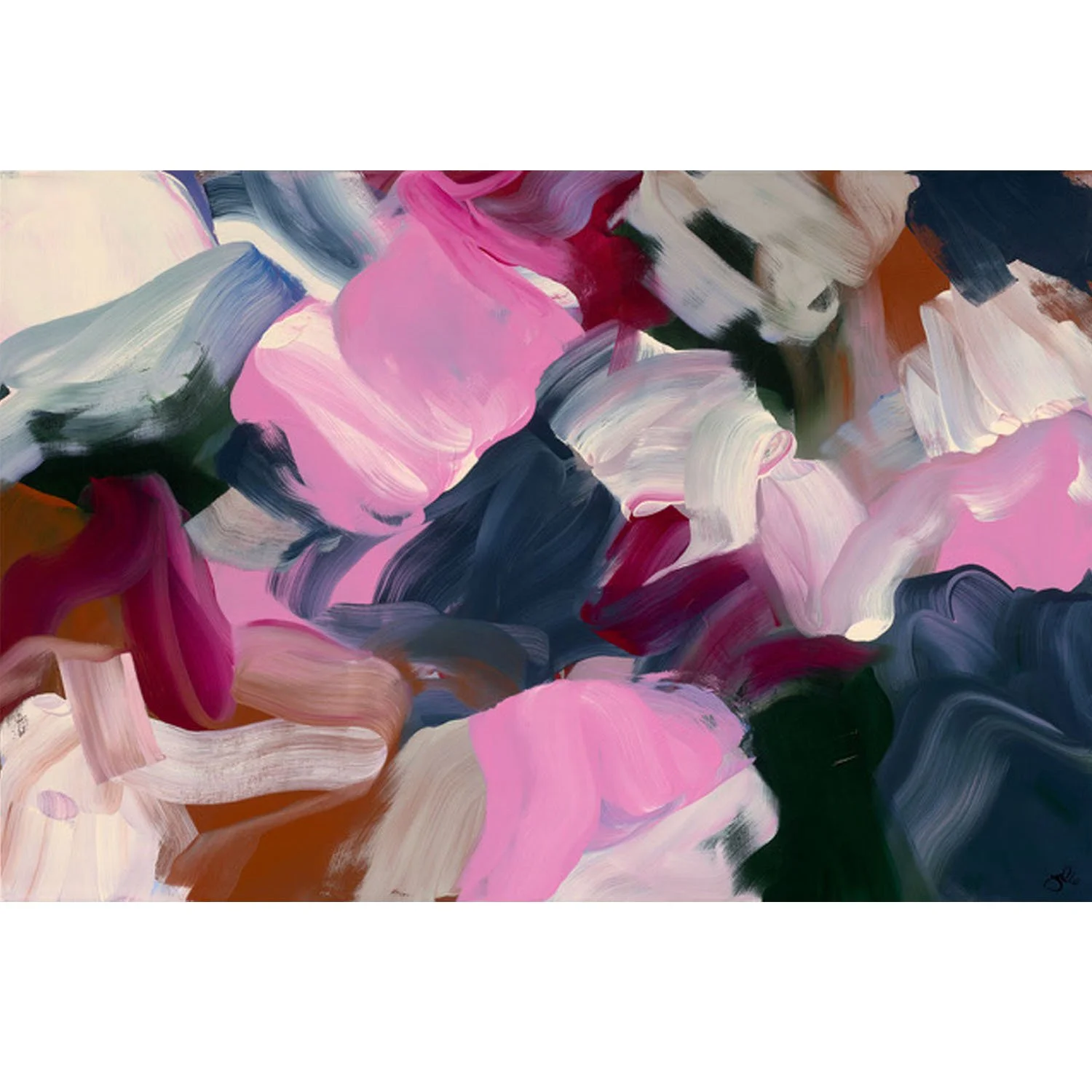 Julie Hawkins "In Or Out Of Love" acrylic on canvas, 40" x 60"