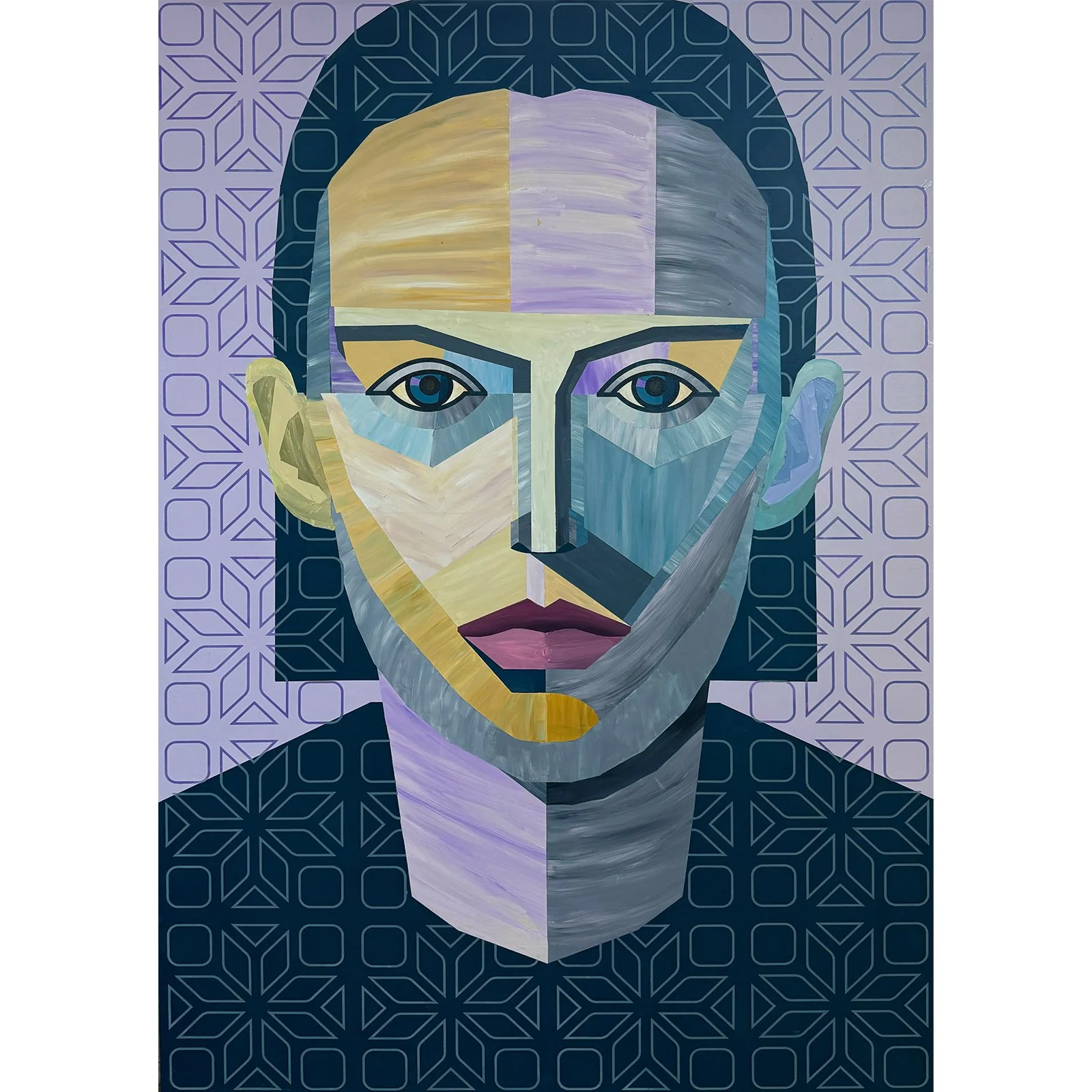 Tom Brooks "Nancy" acrylic on panel, 60" x 40"