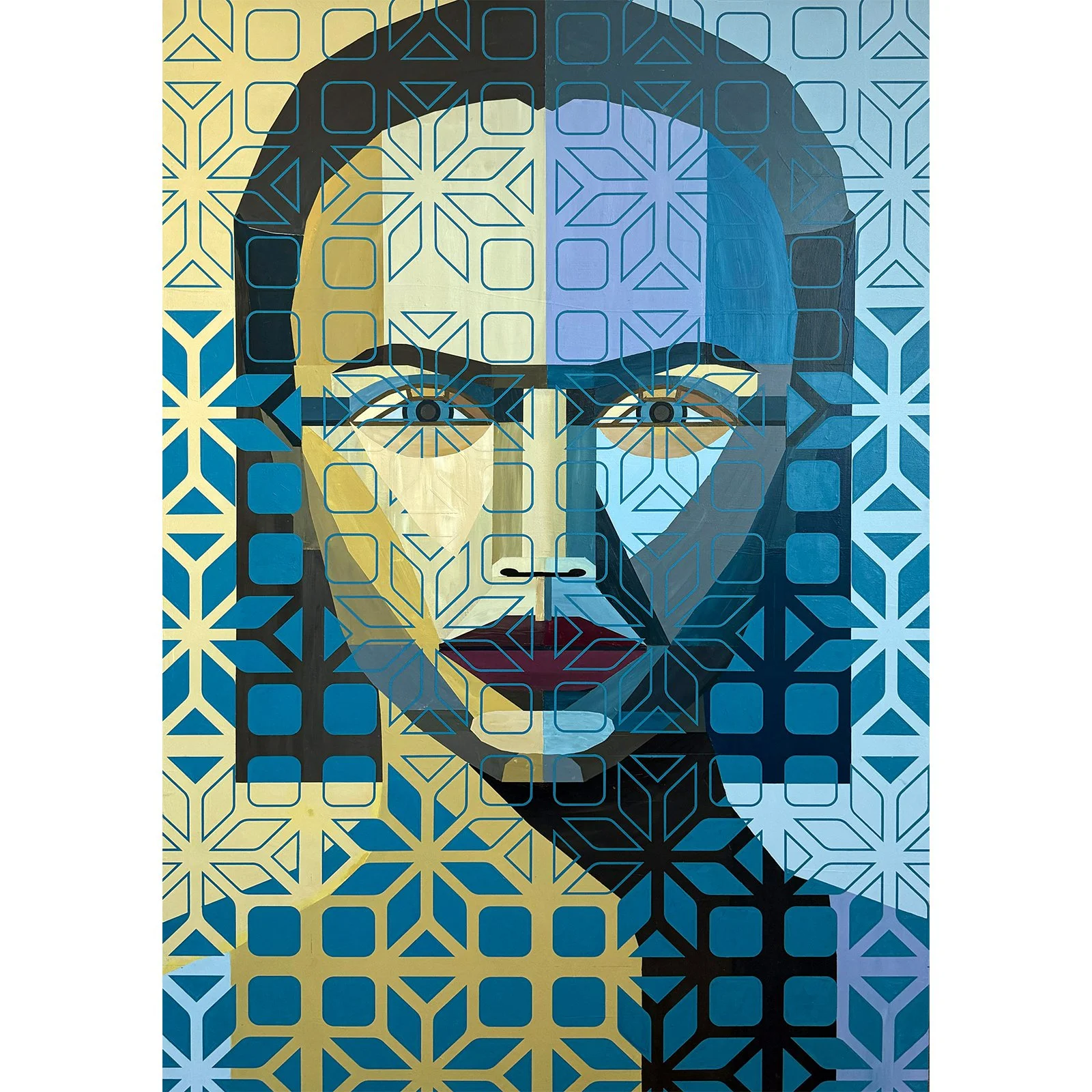 Tom Brooks "Alexa" acrylic on panel, 60" x 40"