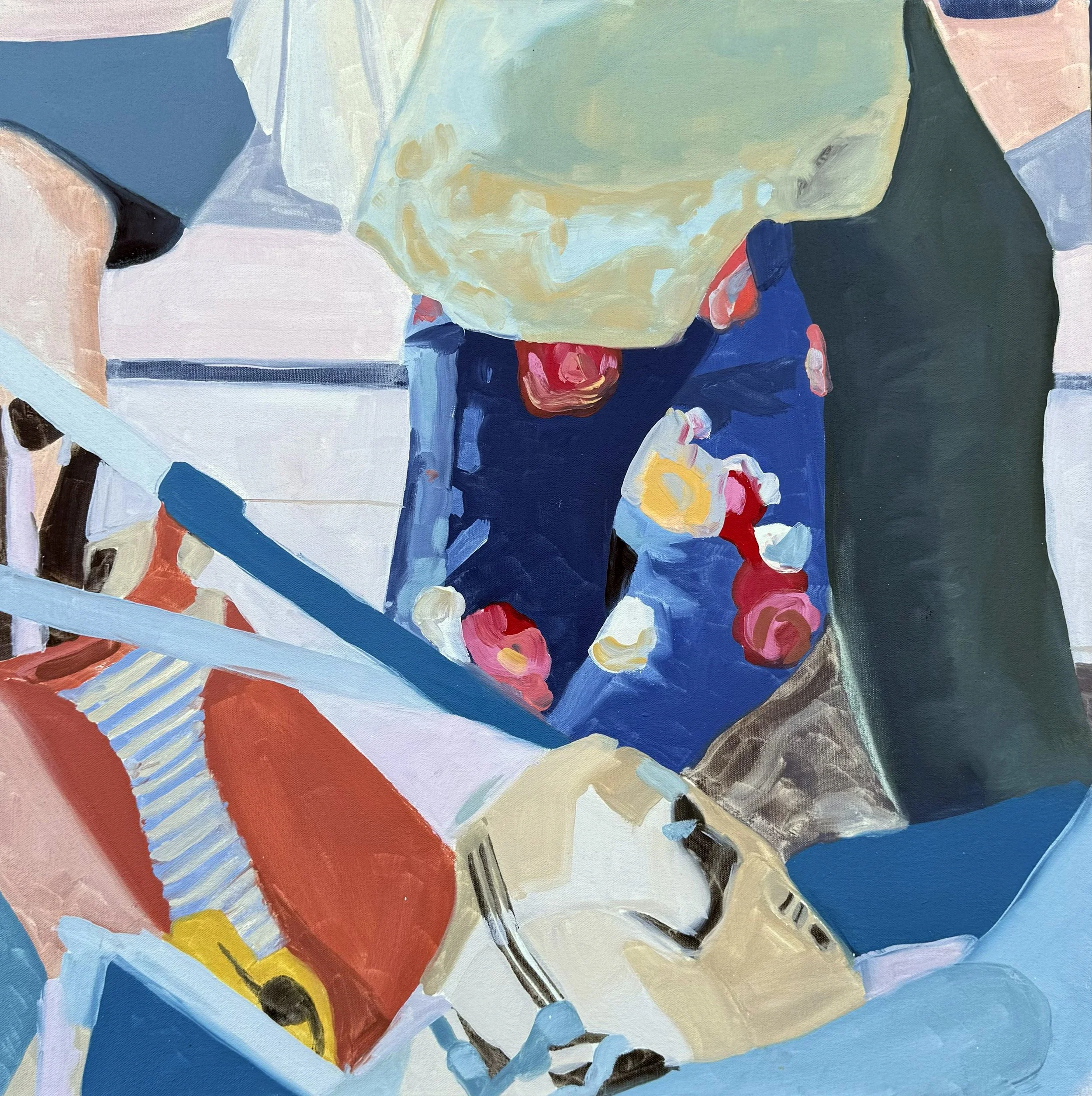 Sherry Czekus "Canadians #1" oil on canvas, 24" x 24"