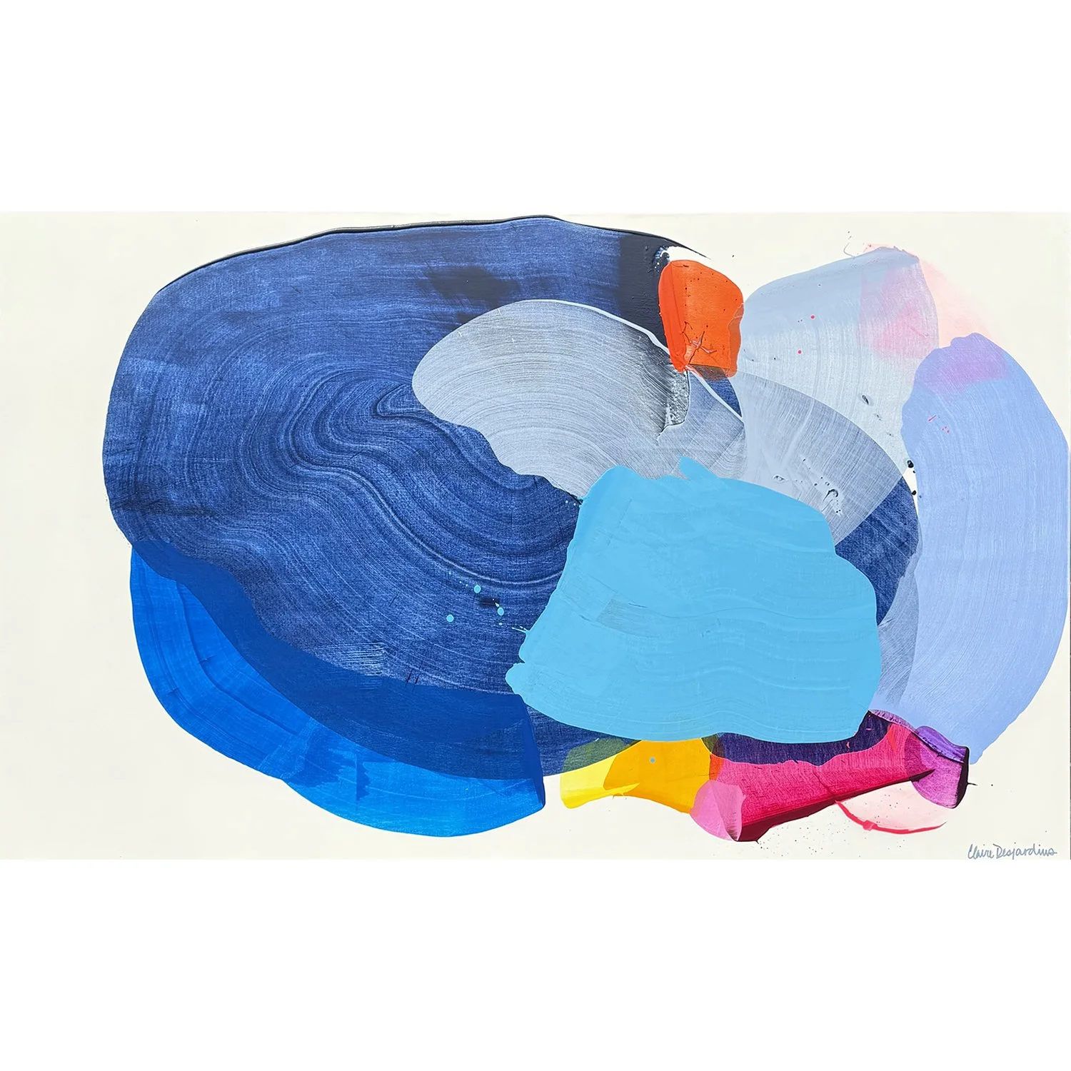Claire Desjardins "California 18" acrylic on canvas, 48" x 96"