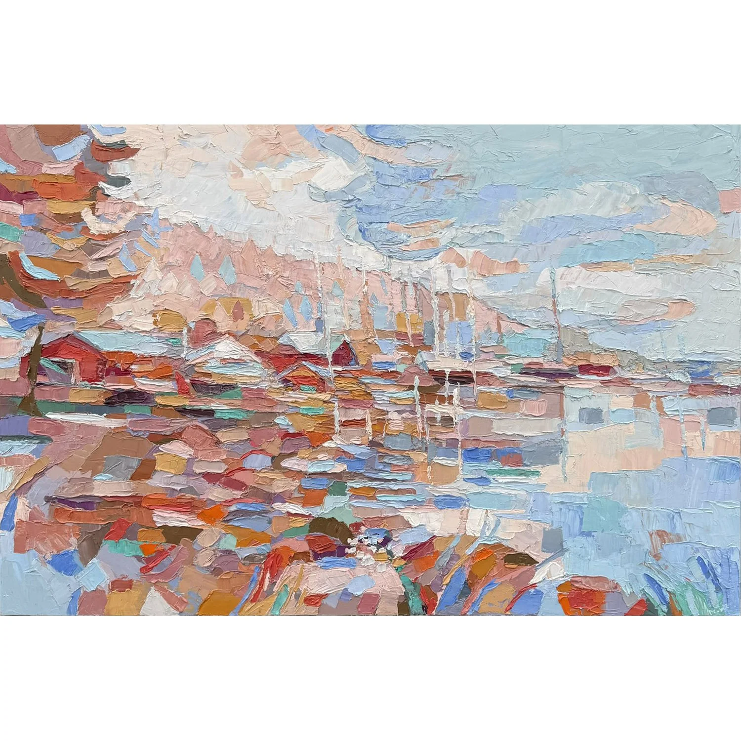 Dana Cowie "Wiarton Willie" oil on canvas, 40" x 60"