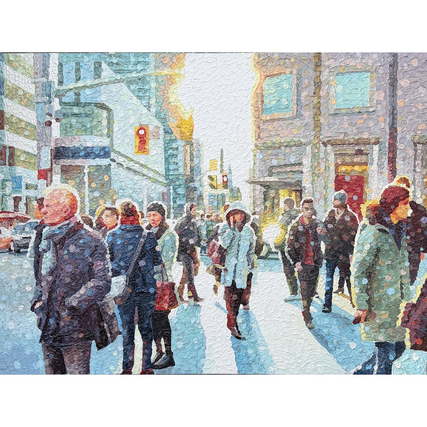 Susan Gale "The Universe Follows" acrylic on panel, 36" x 48"