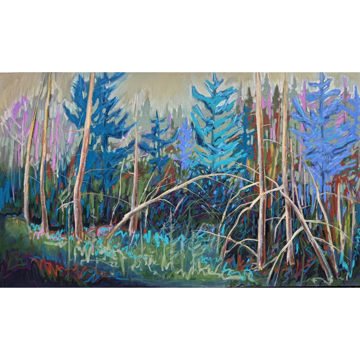 Shane Norrie "Woodland Whisper" oil on canvas, 36" x 60"