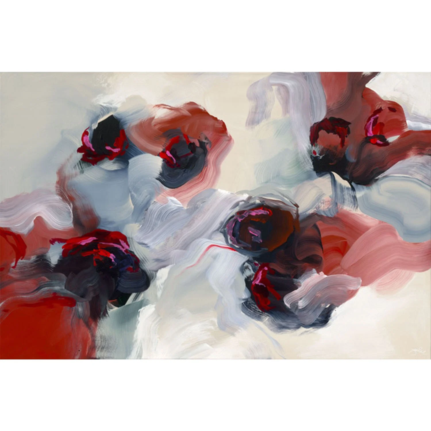 Julie Hawkins "Everything Means Nothing" acrylic on canvas, 40" x 60"