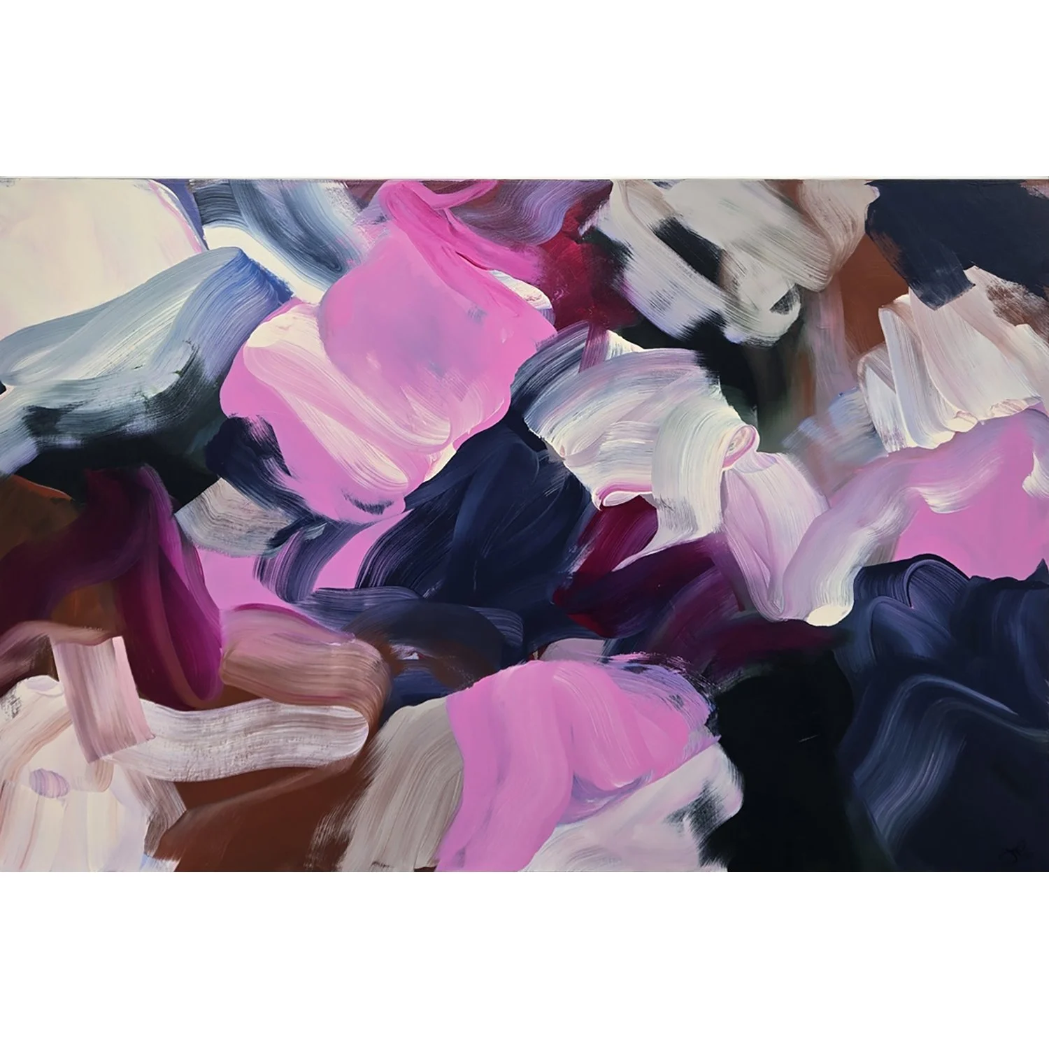 Julie Hawkins "In Or Out Of Love" acrylic on canvas, 40" x 60"