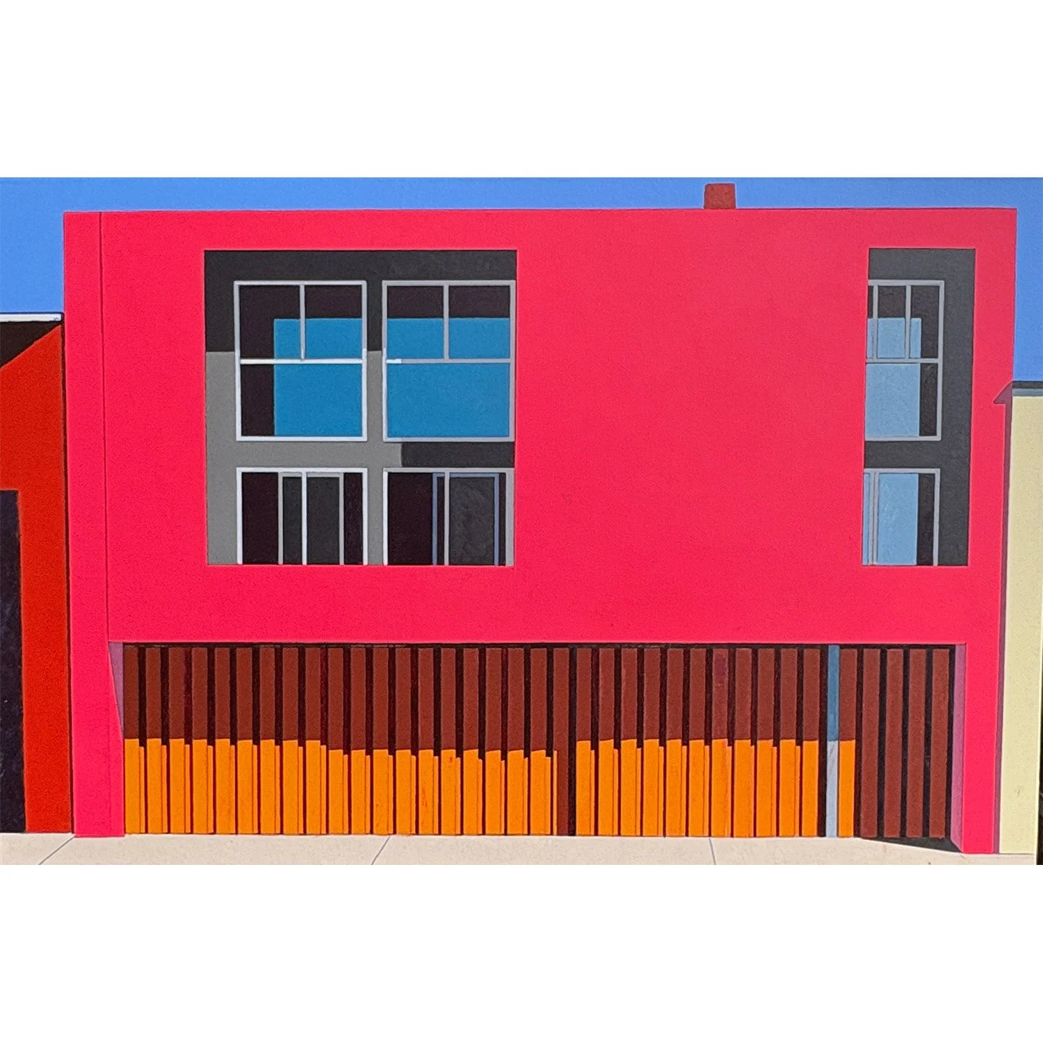 Gordon Leverton "Acuerdo (Arrangement) - Cocoayan, CDMX" acrylic on canvas, 24" x 24"