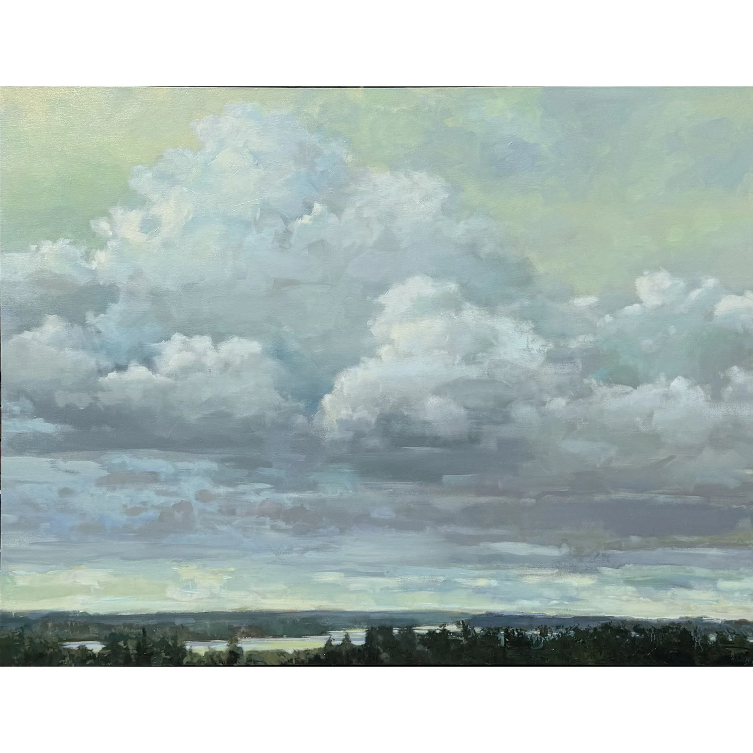 Gabriella Collier "Gleaming Light" acrylic on canvas, 46" x 60"