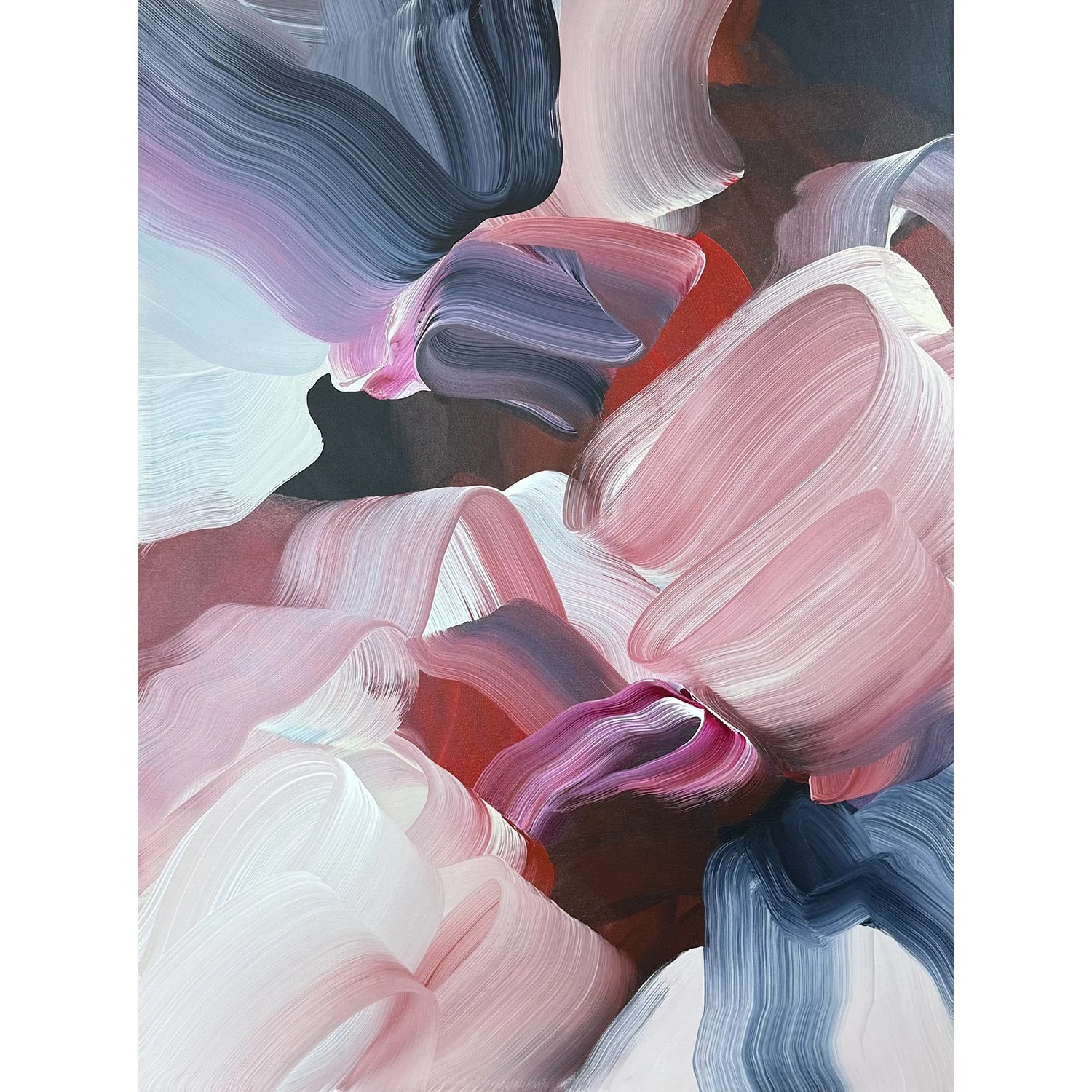 Julie Hawkins "Strut My Stuff" acrylic on canvas, 40" x 30"