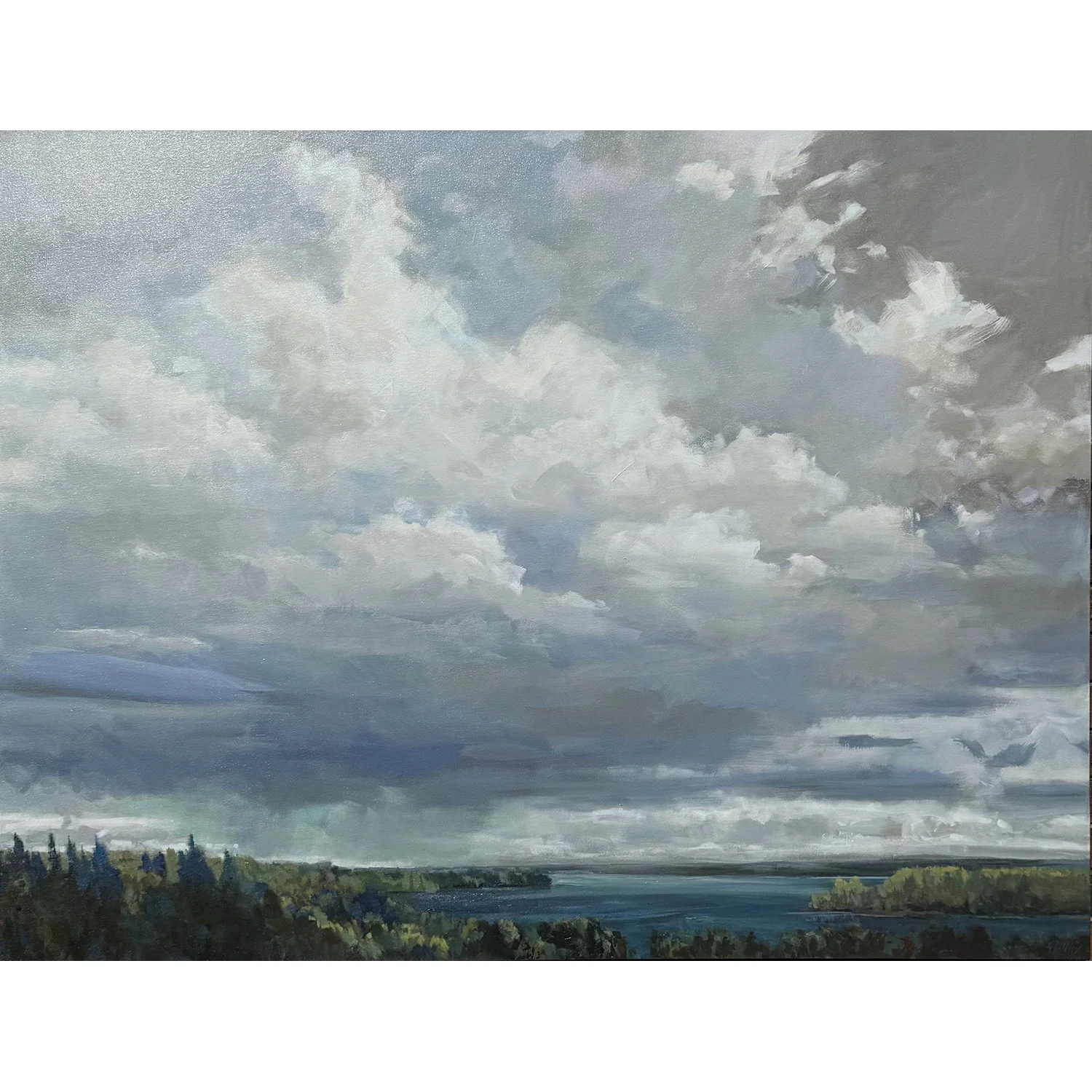 Gabriella Collier "Days in Muskoka" acrylic on canvas, 46" x 60"