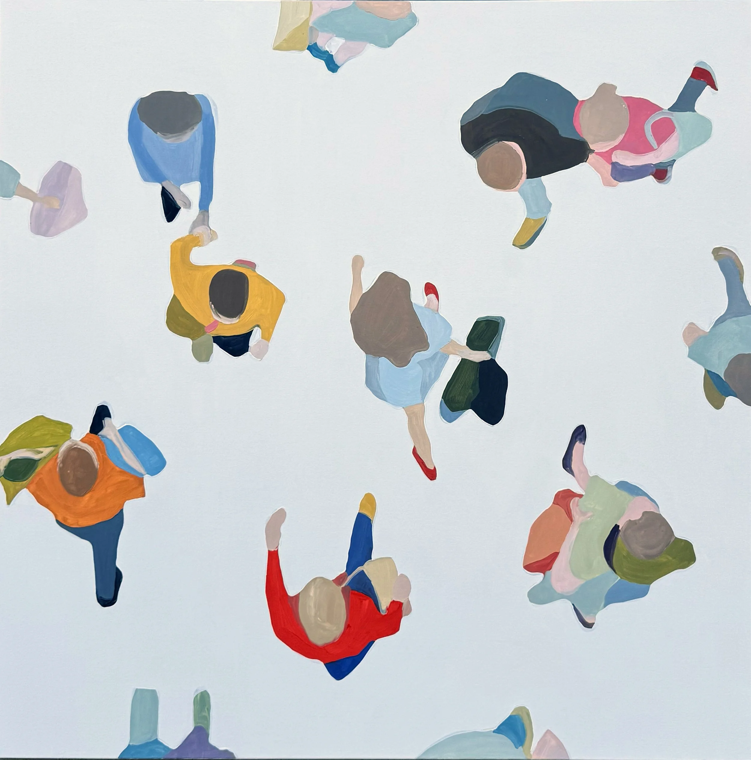 Sherry Czekus "Take The Avenue" oil on canvas, 36" x 36"