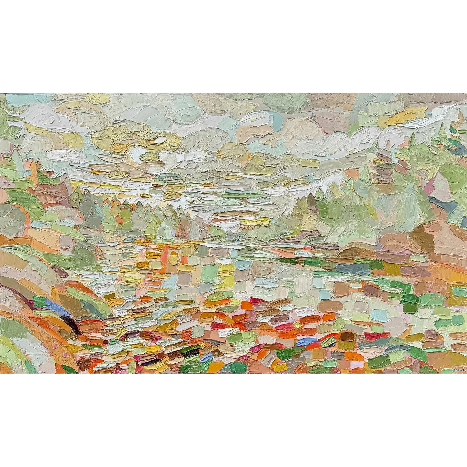 Dana Cowie "It's OK, I've got me" oil on canvas, 36" x 60"