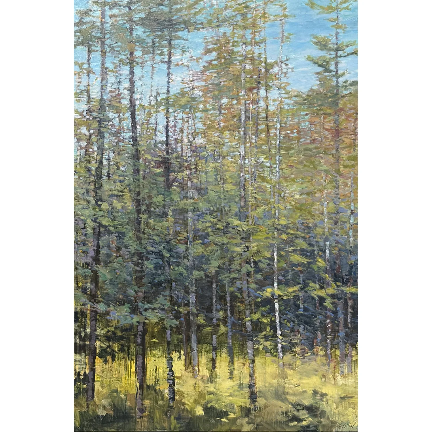 Gabriella Collier "Tranquil Spirit, Springwater" acrylic on canvas, 72" x 48"
