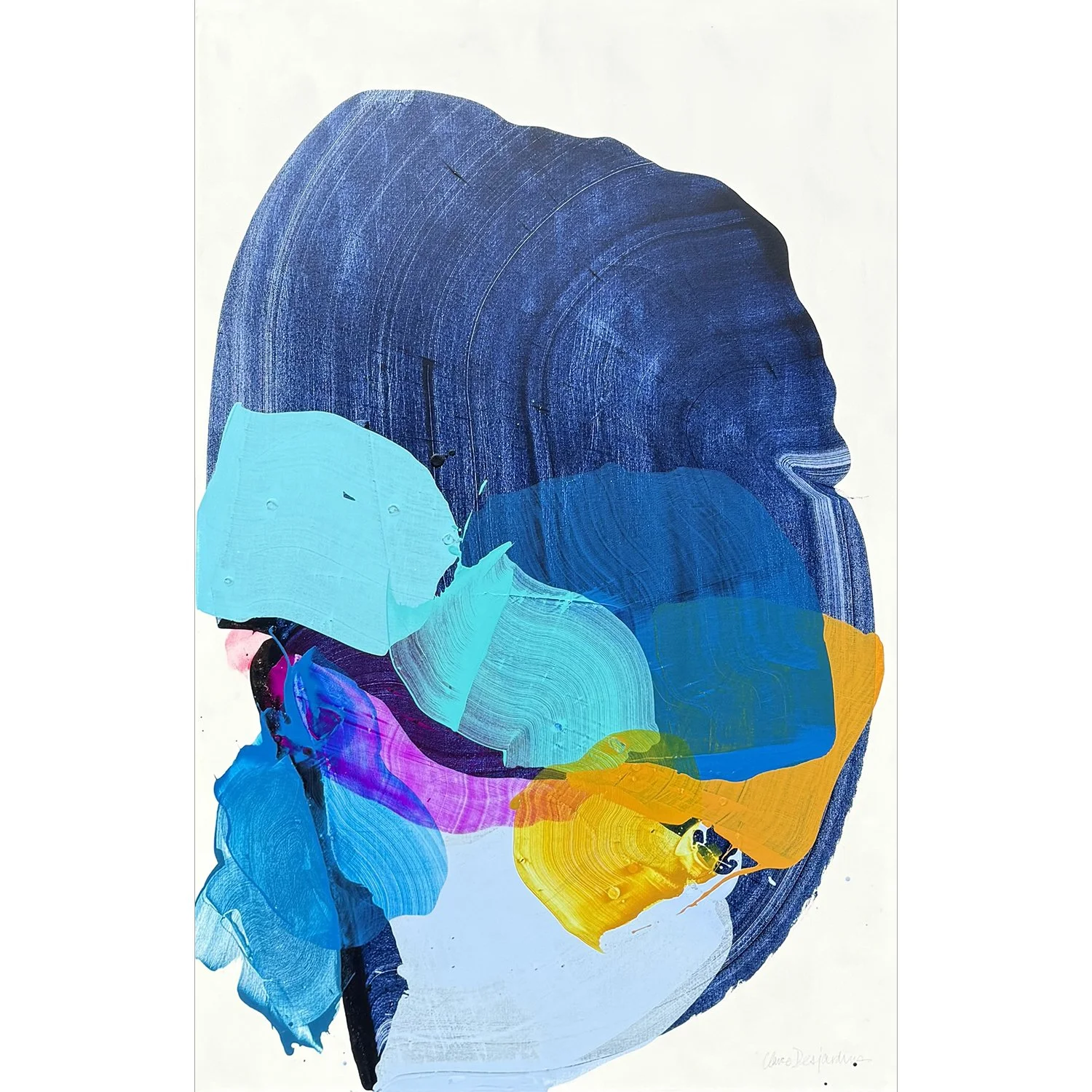 Claire Desjardins "California 11" acrylic on canvas, 60" x 38"
