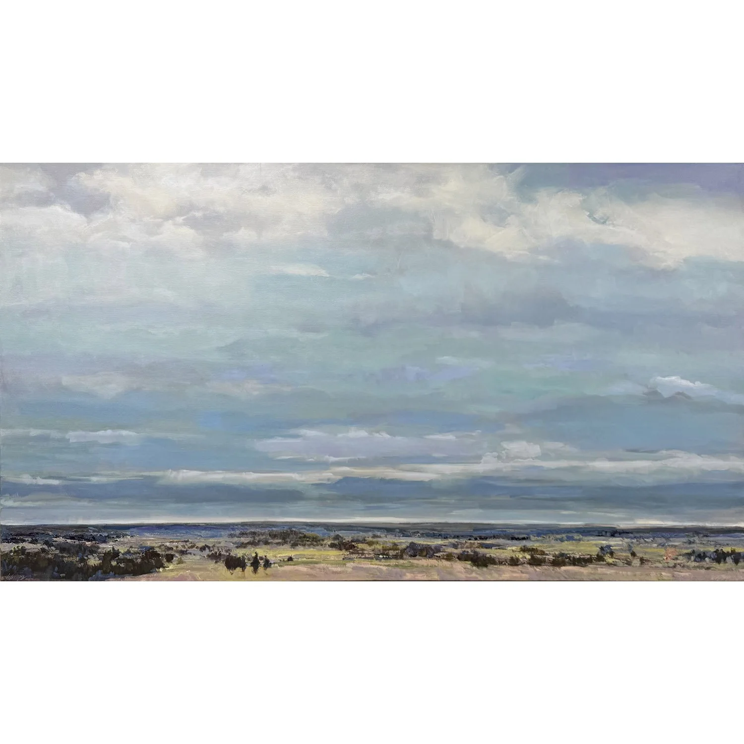 Gabriella Collier "From East to West" acrylic on canvas, 40" x 72"