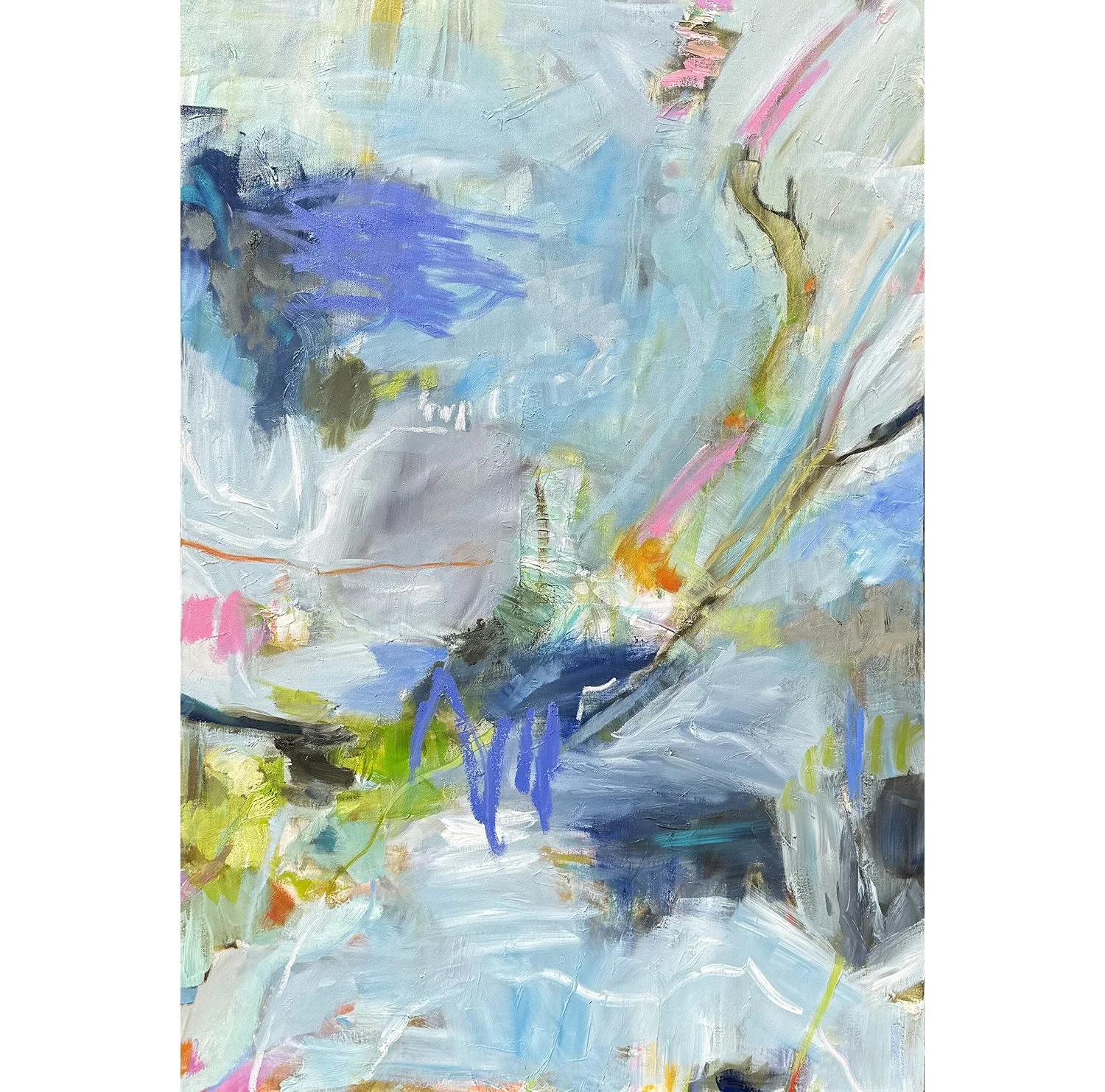 Sharon Barr "River Rest" oil on canvas, 60" x 40"