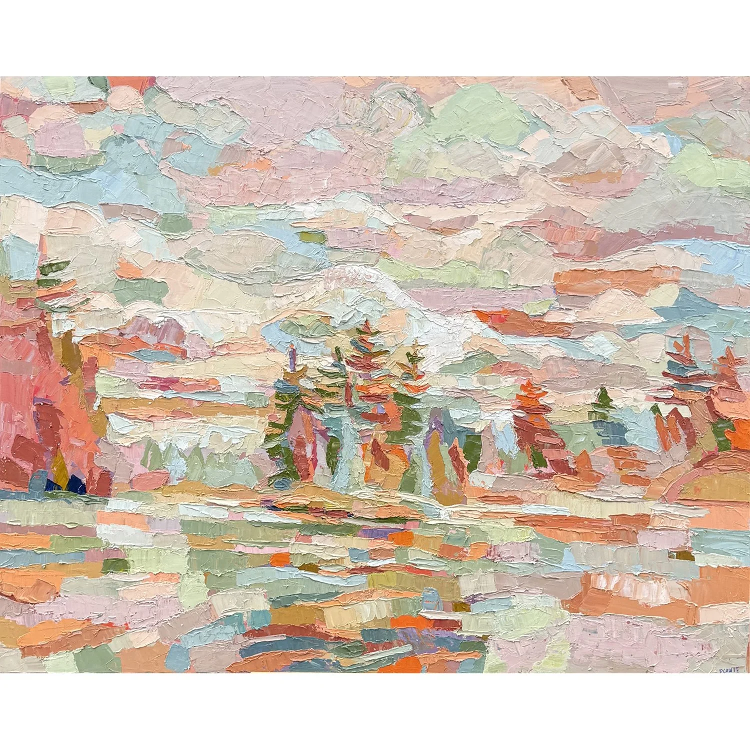 Dana Cowie "Mood" oil on canvas, 48" x 60"