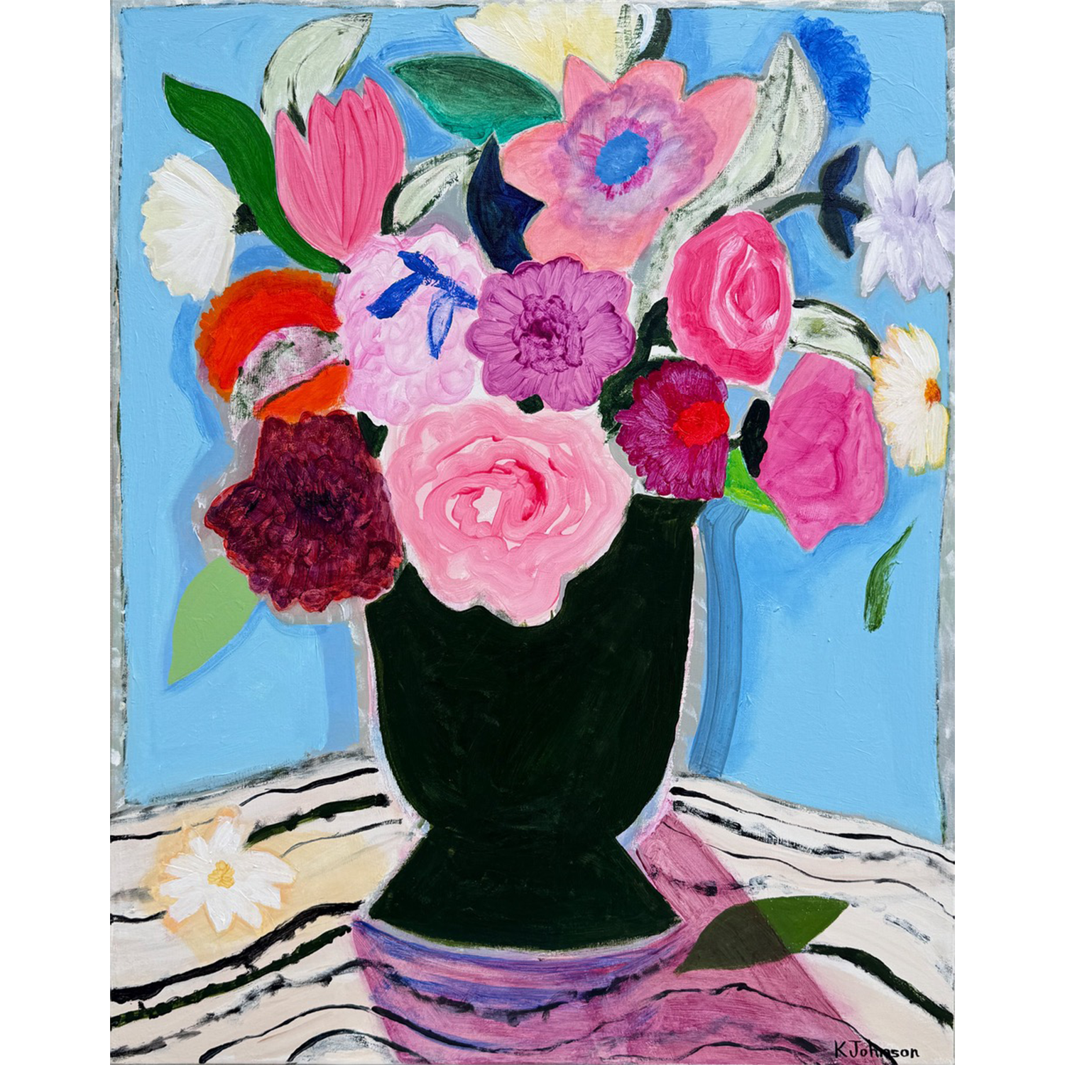 Kaitlin Johnson "In Umbra" acrylic on canvas, 28" x 22"