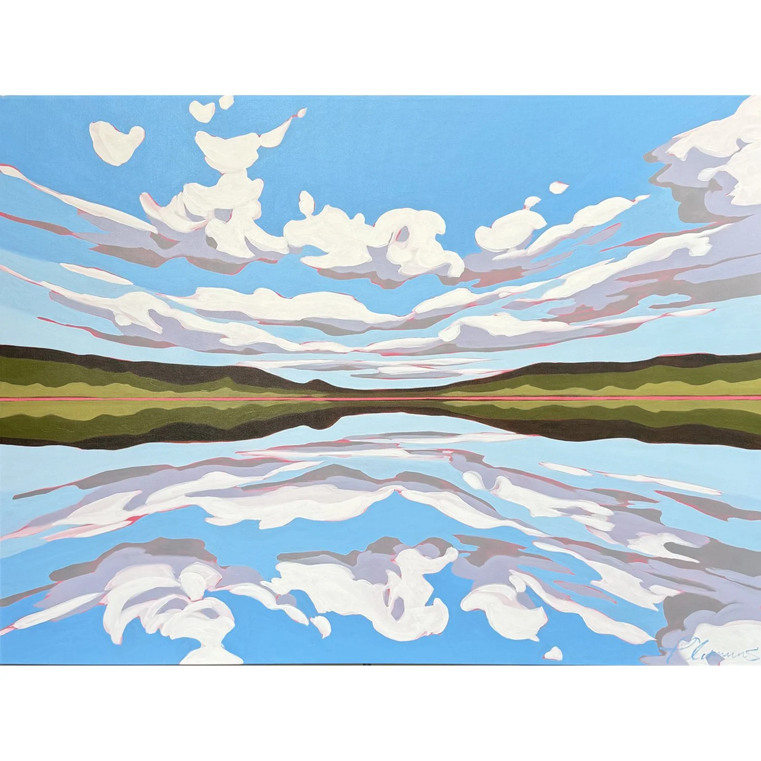 Patricia Clemmens "Lake Dreamer" oil on canvas, 36" x 48"