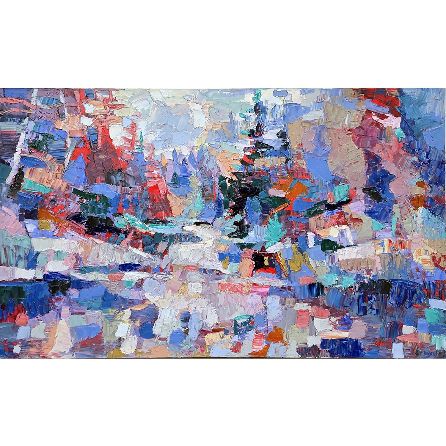 Dana Cowie "Killarney Dreams" oil on canvas, 36" x 60"