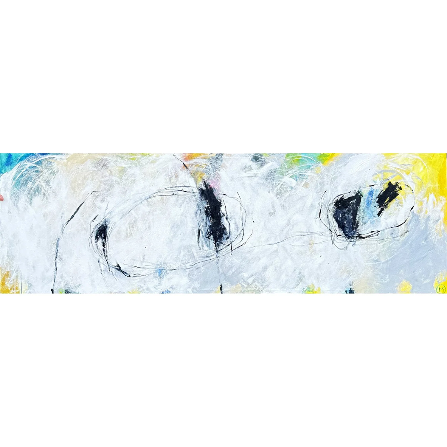 Meredith Bingham "Morning Light" acrylic on canvas, 22" x 70"