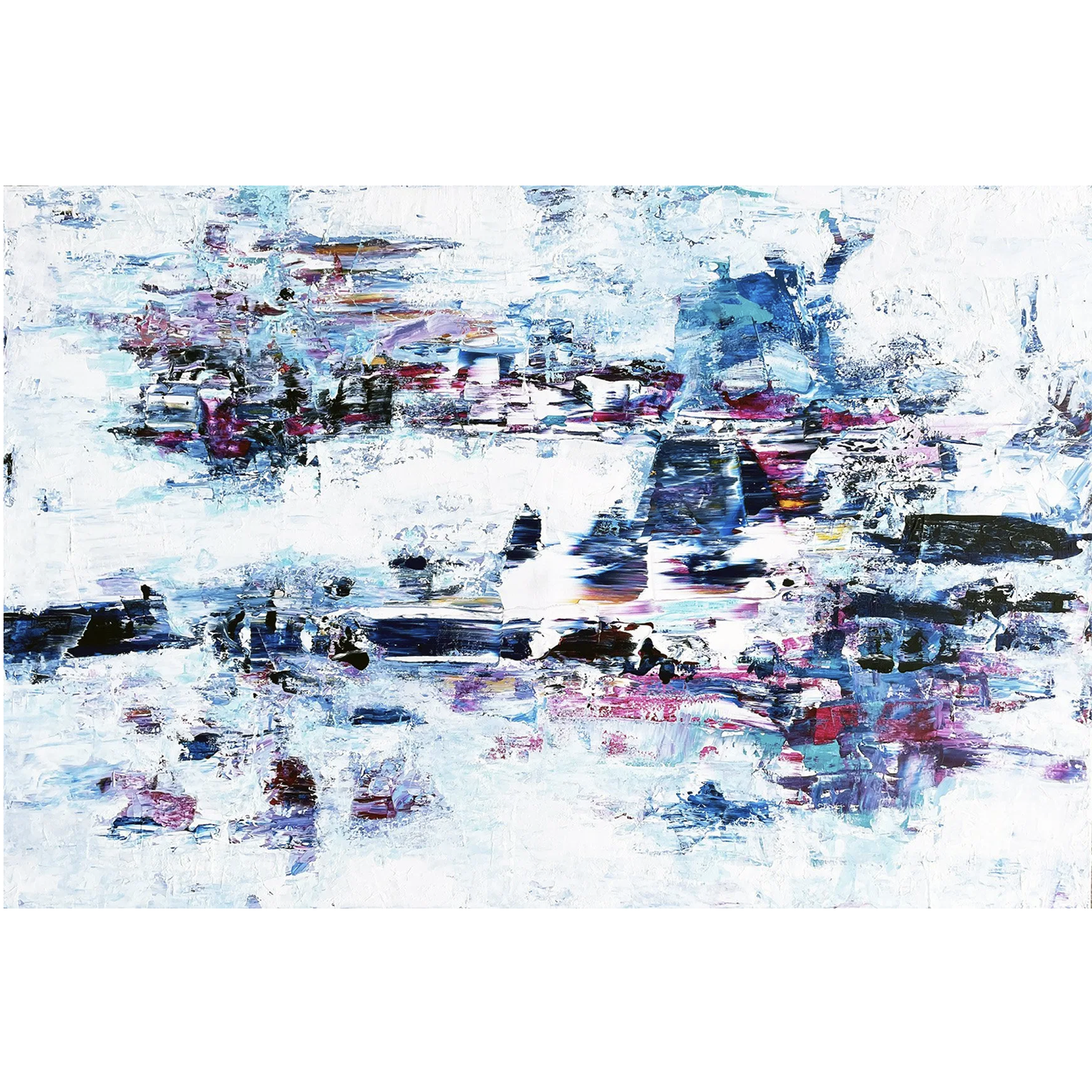 Christian McLeod "Whisky Harbour" acrylic on canvas, 48" x 72"