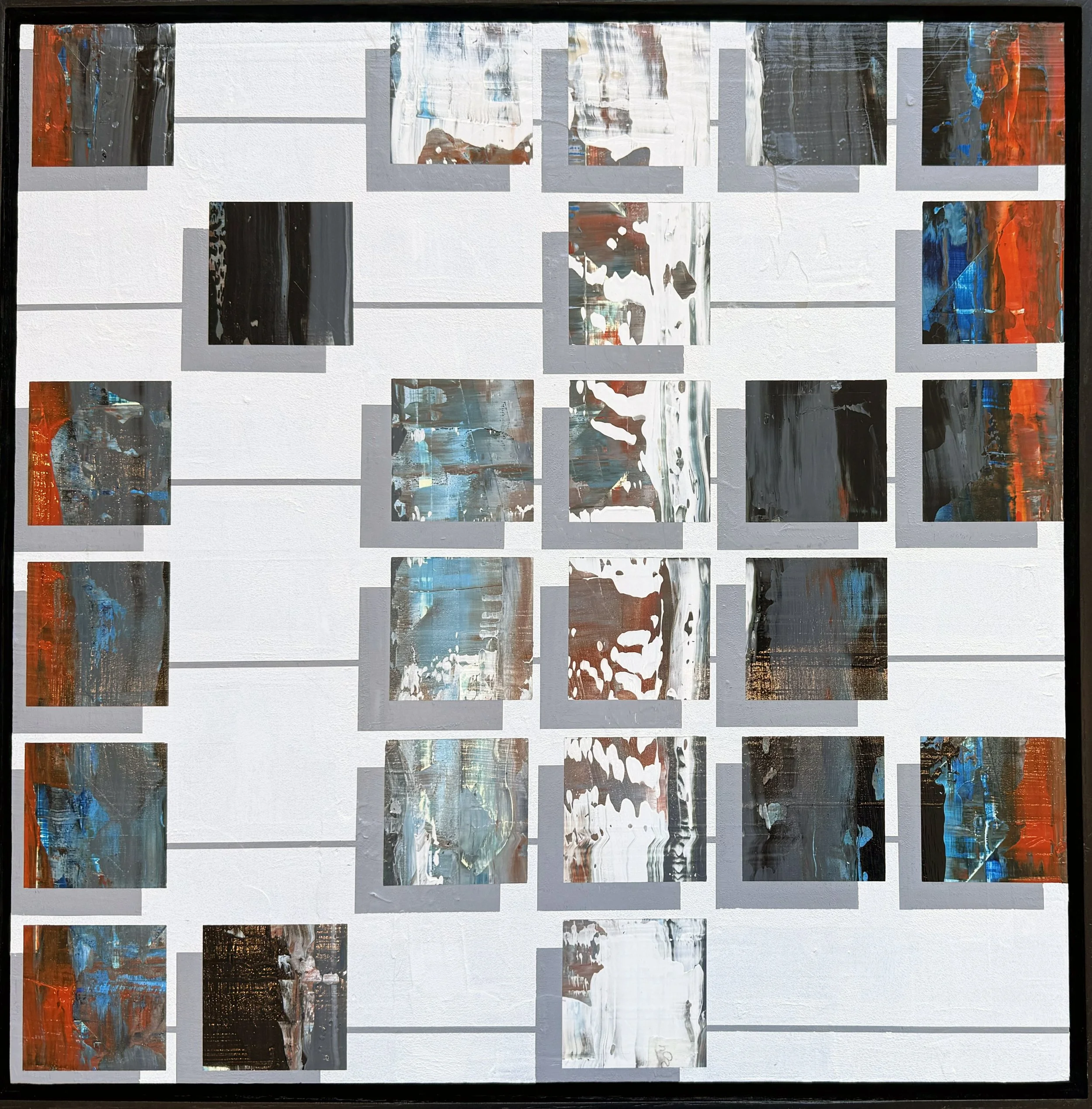 Tom Brooks "Black Hole" acrylic on panel, 20" x 20"