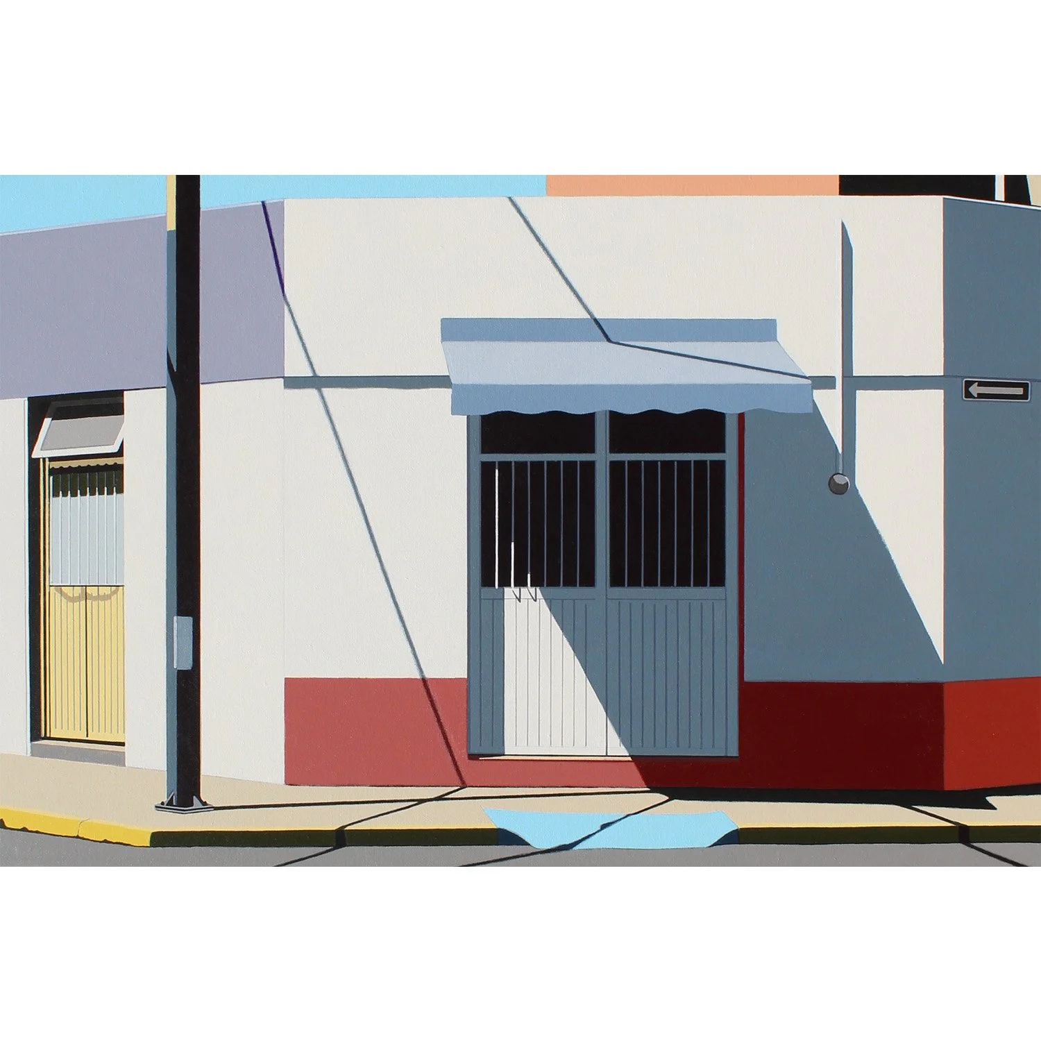 Gordon Leverton "Acceso (Access) - Zona Centro, Guadalajara" acrylic on canvas, 24" x 36"