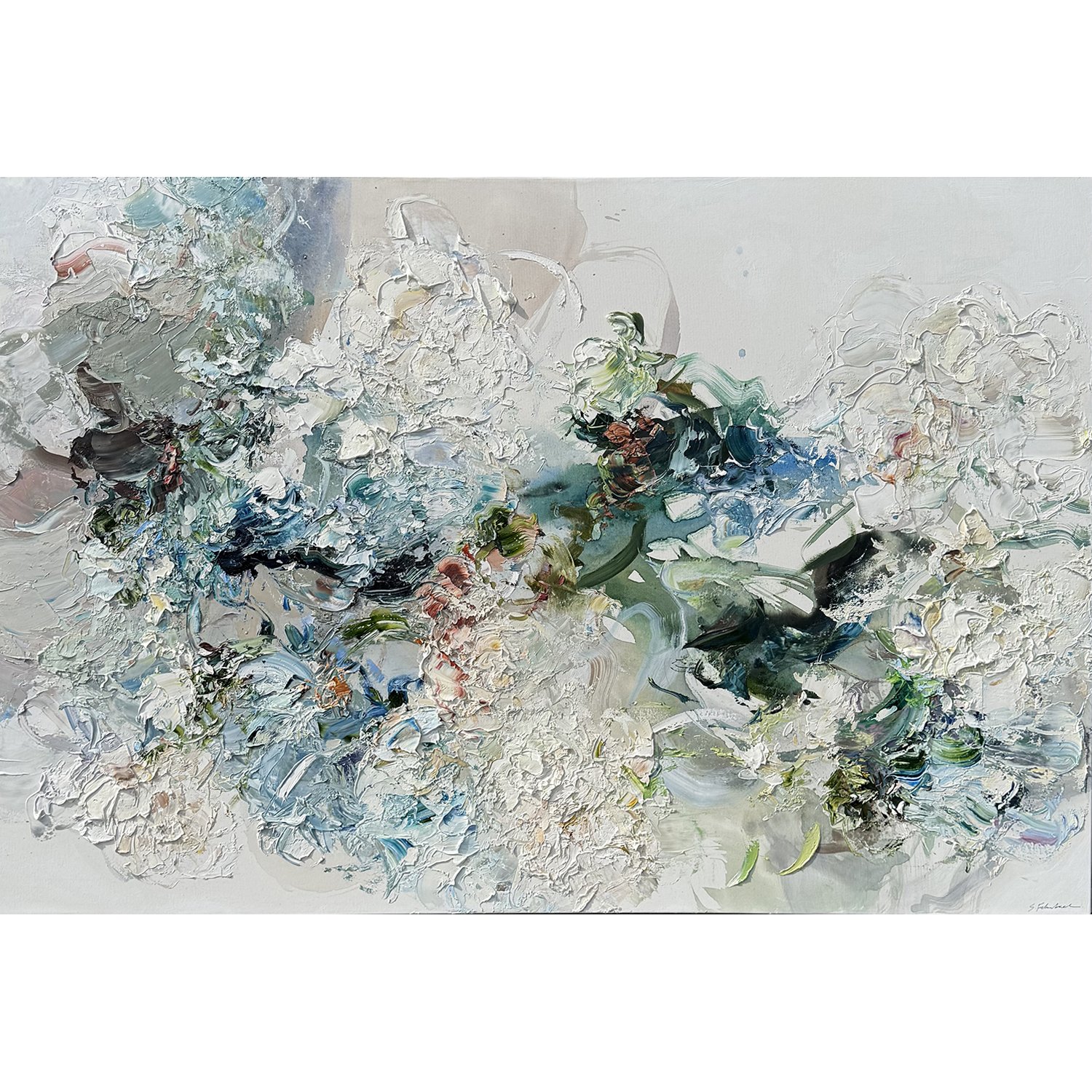 Stephanie Fehrenbach "Silent Awakening" oil on canvas, 40" x 60"