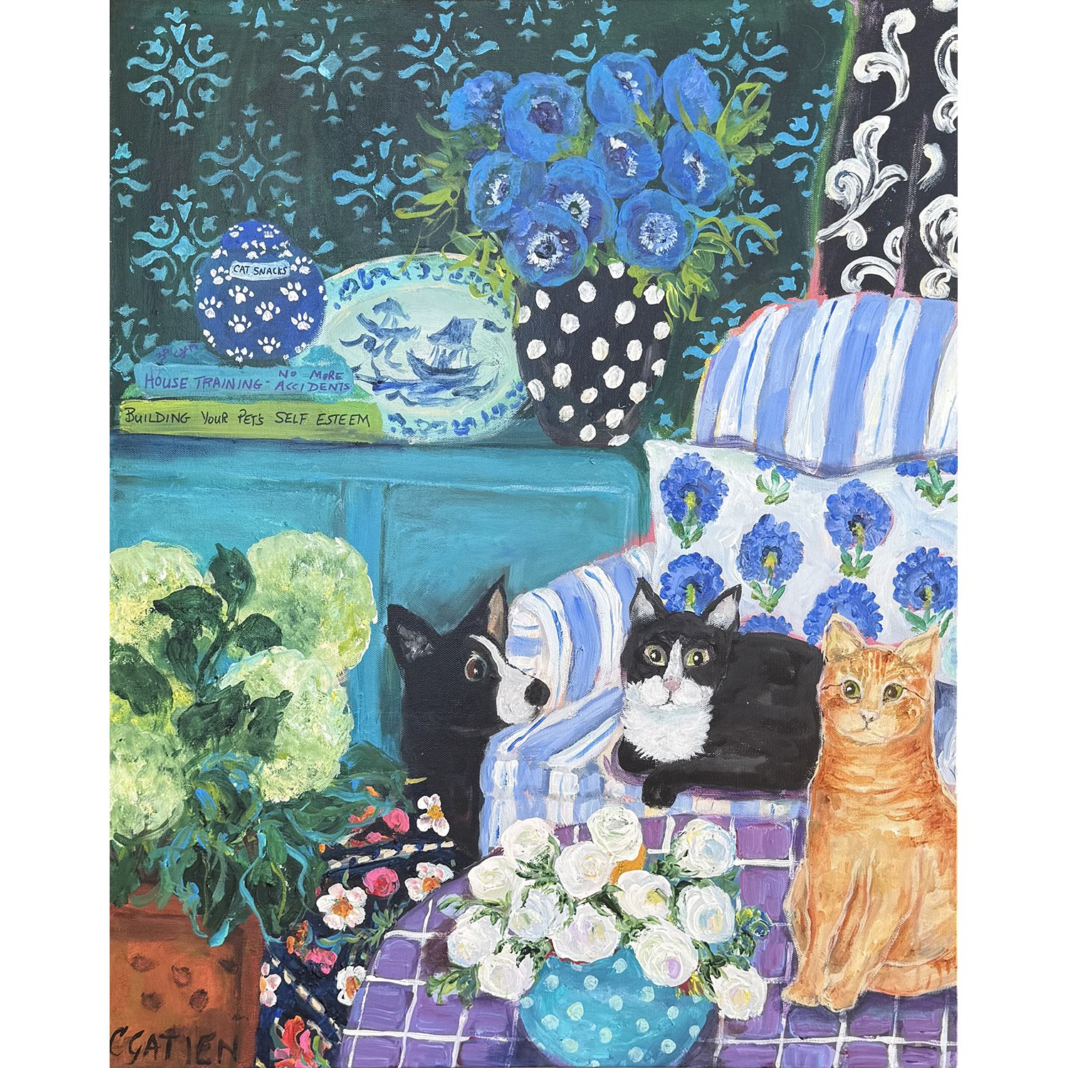 Cynthia Gatien "The Unbearable & Unfairness of Preferential Treatment" 30" x 24"