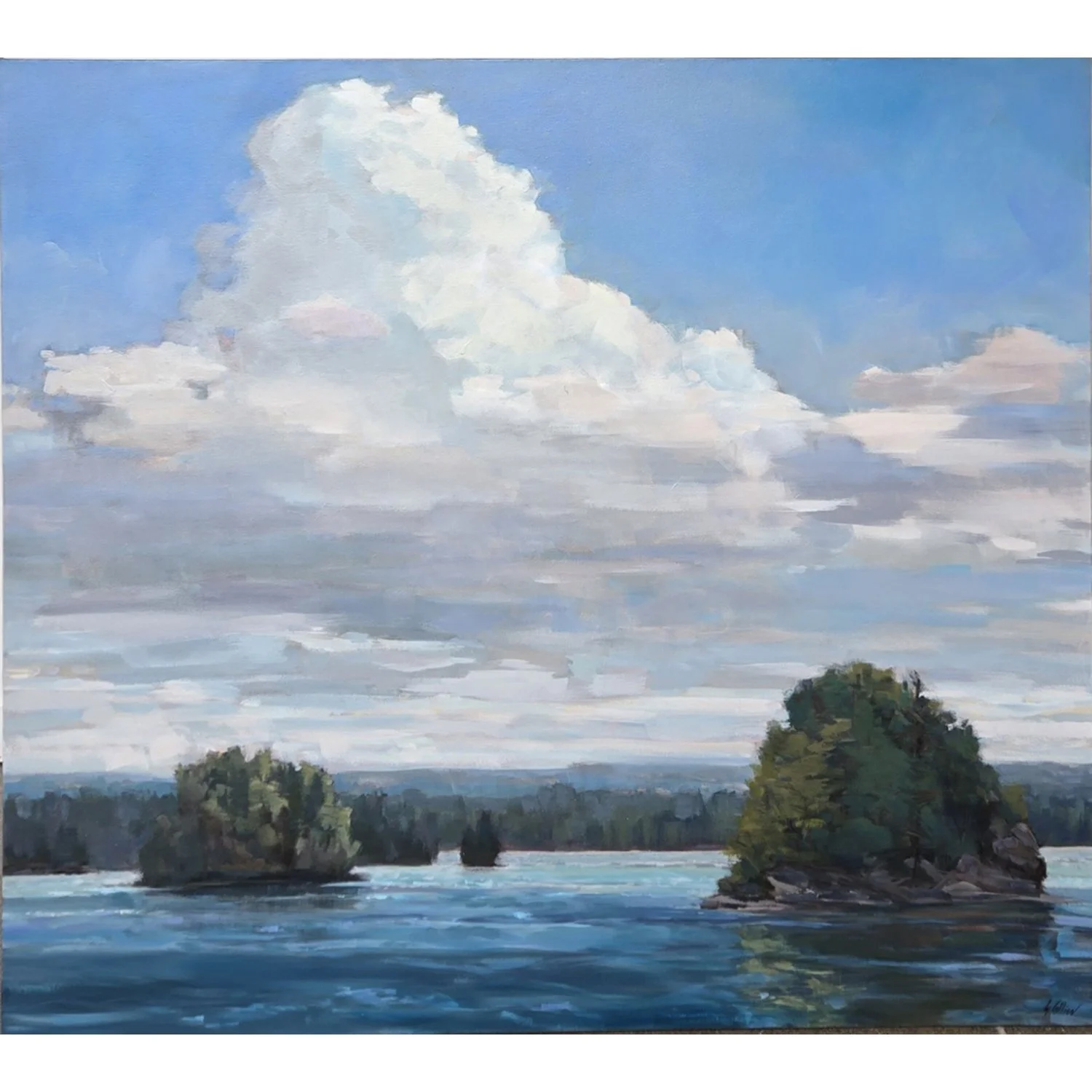 Gabriella Collier "Muskoka Majesty" acrylic on canvas, 46" x 54"