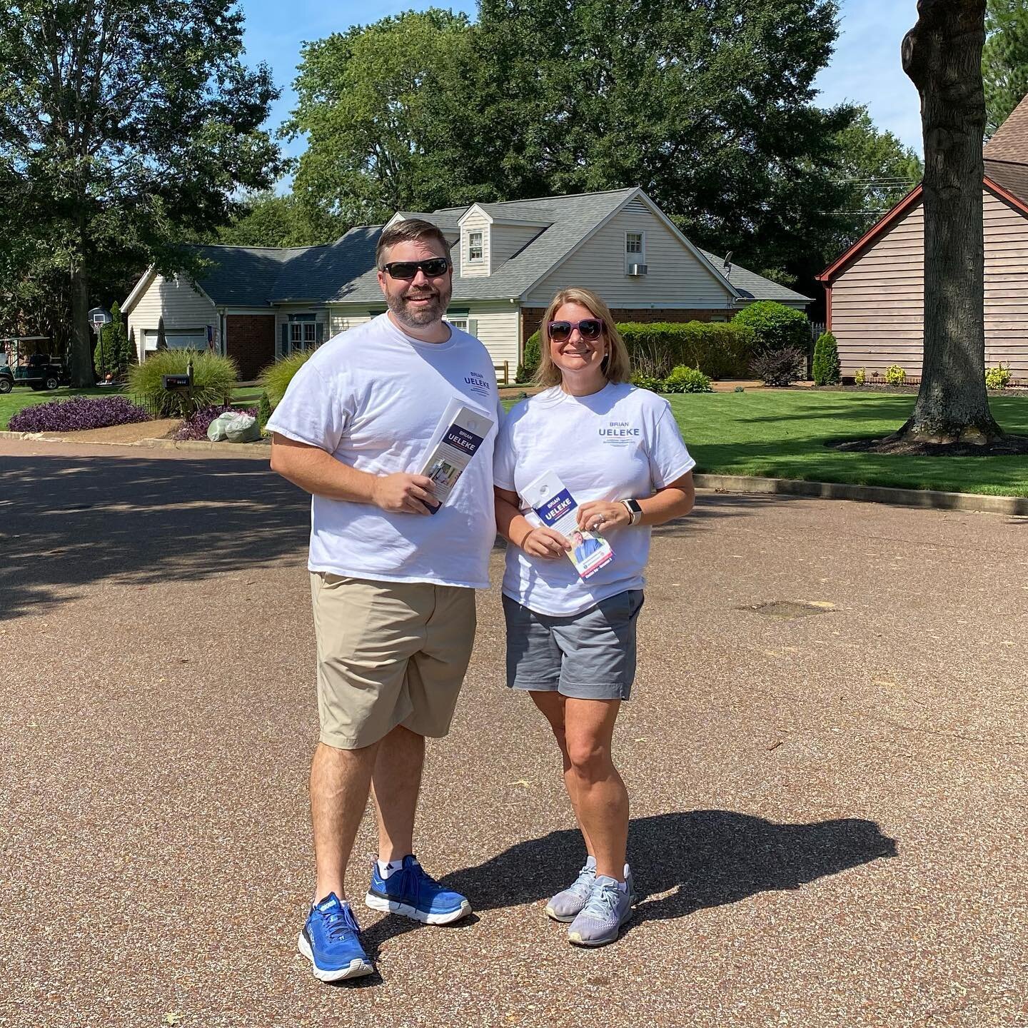 Brian Ueleke and his wife Beth were out talking to voters about a #bettergermantown today