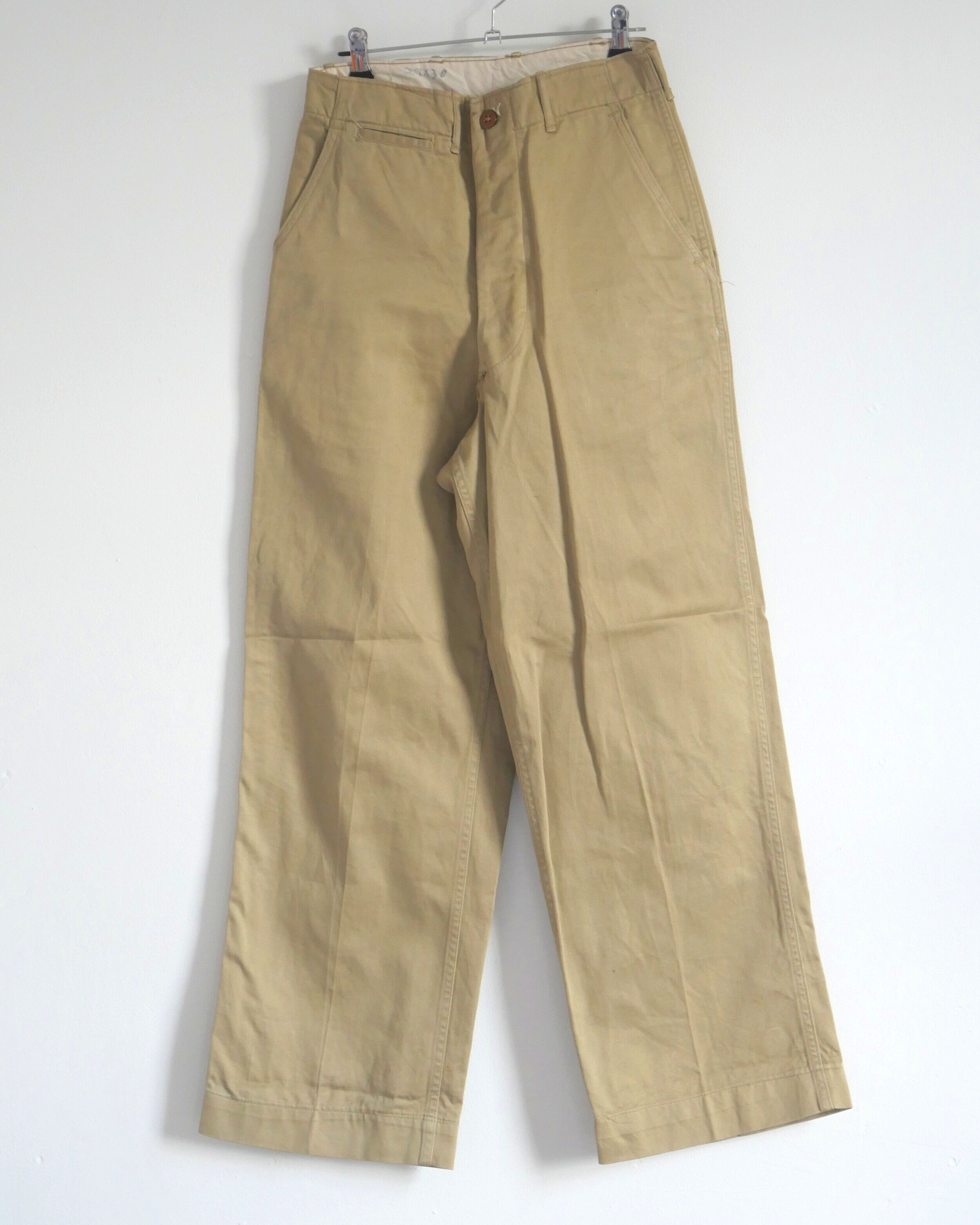40s usarmy officer chino trousers-